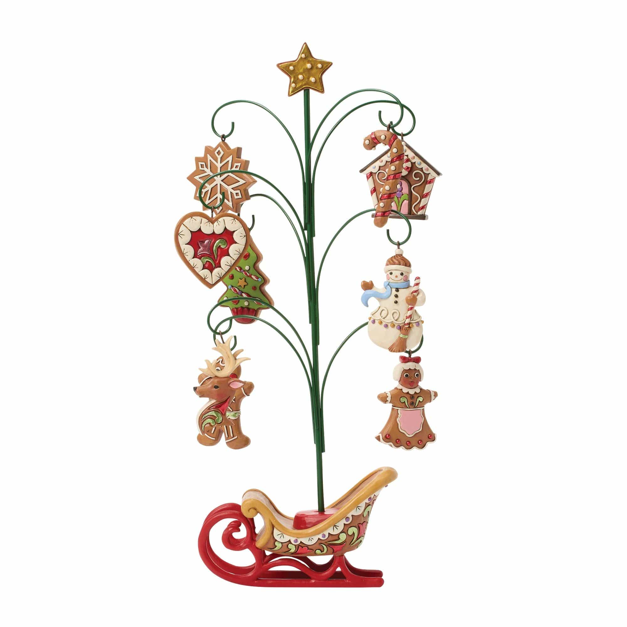 Heartwood Creek Gingerbread Tree with Cookie Ornament By Jim Shore