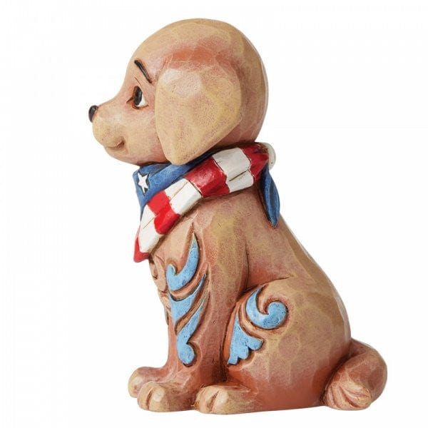 Heartwood Creek Patriotic Puppy Mini Figurine by Jim Shore 6006442 - Image 3