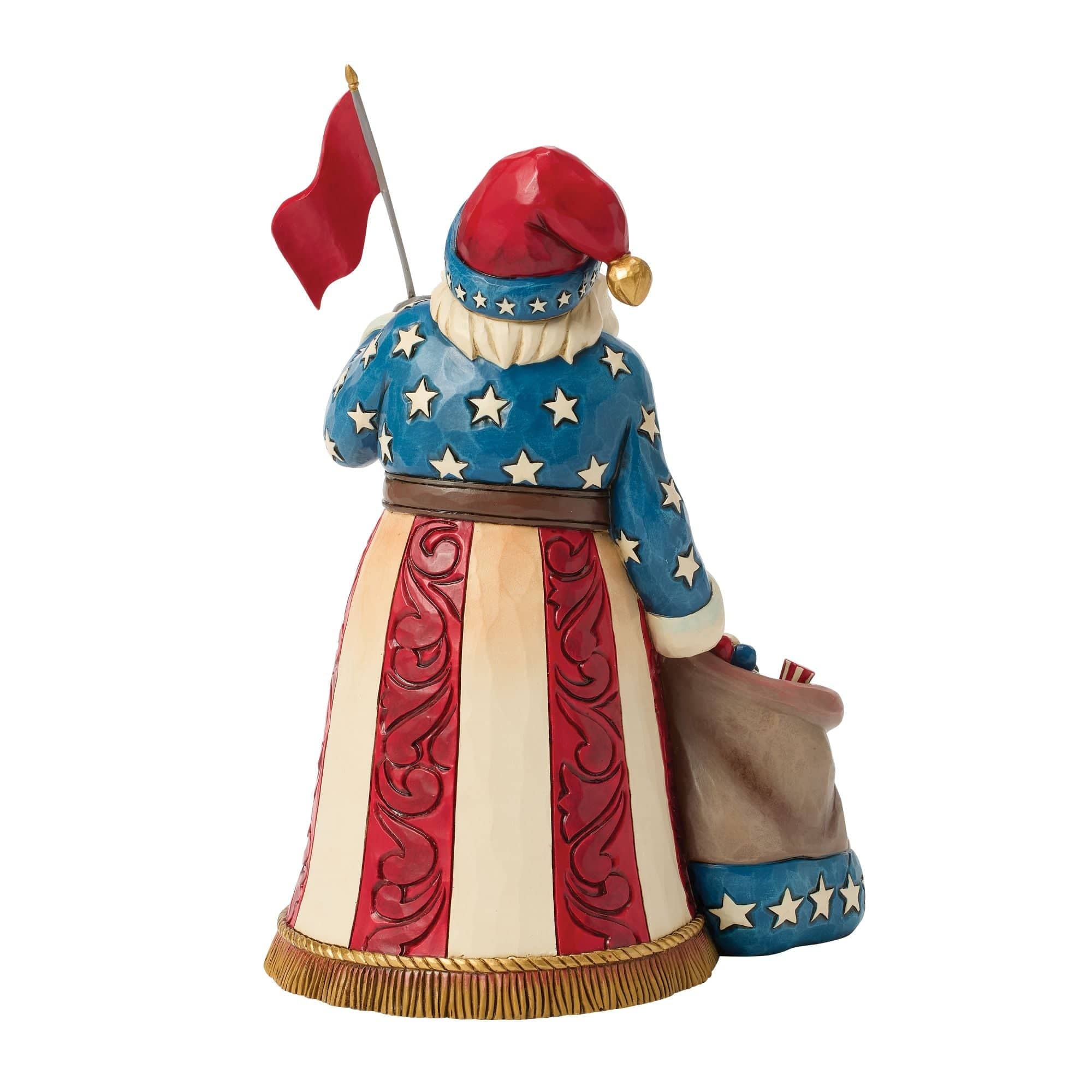 Heartwood Creek Patriotic Santa With Flag Figurine By Jim Shore - Image 3