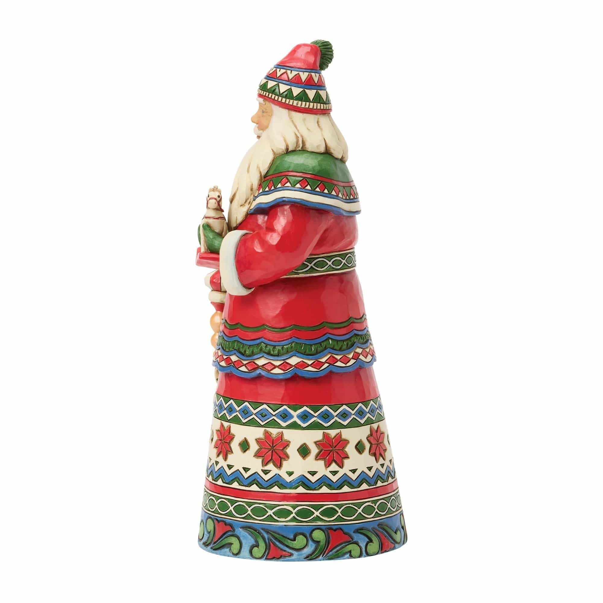 Heartwood Creek Santa Laplander Rocking Horse Figurine By Jim Shore - Image 4