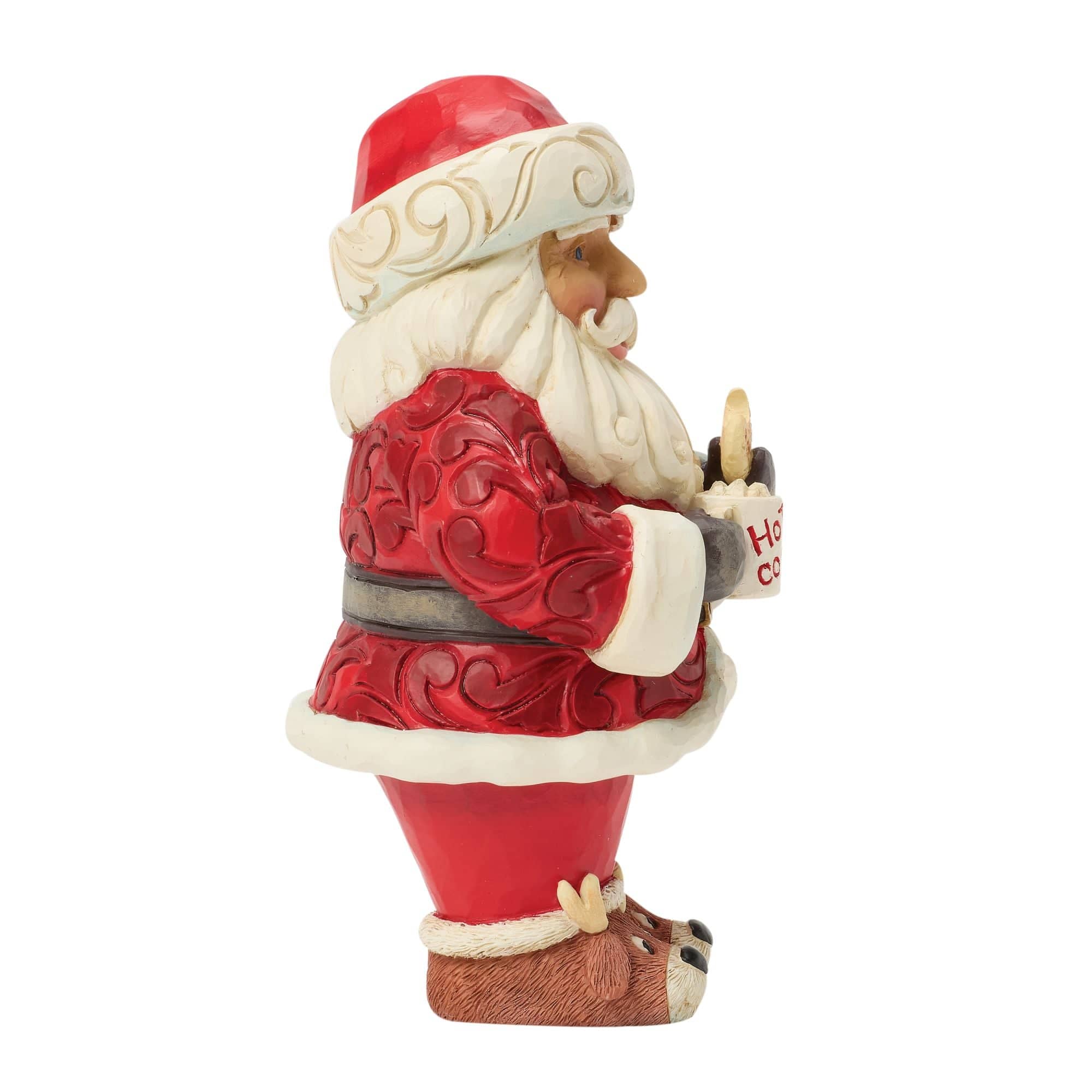 Heartwood Creek Santa with Hot Cocoa Cookie Pint-Sized Figurine By Jim Shore - Image 3