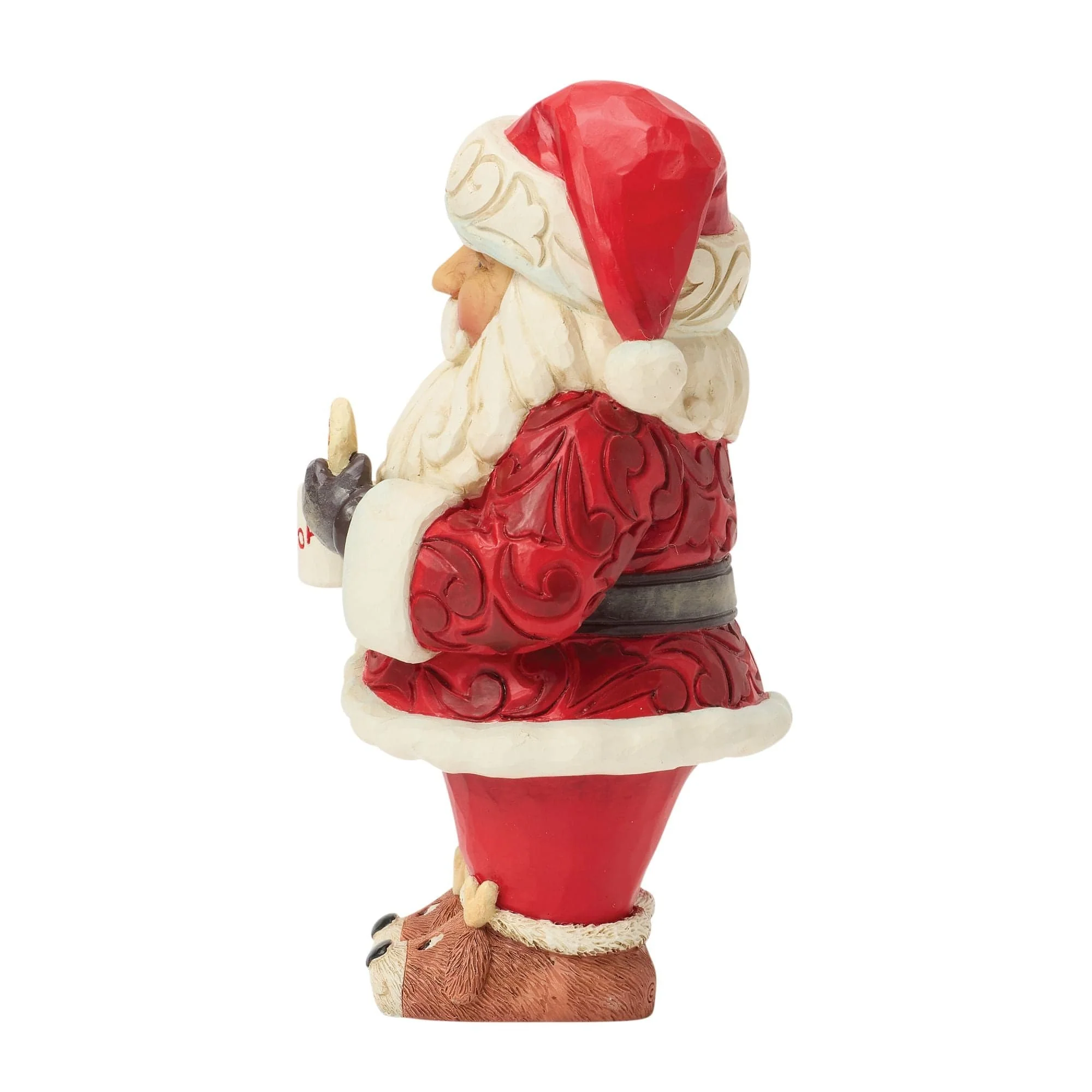 Heartwood Creek Santa with Hot Cocoa Cookie Pint-Sized Figurine By Jim Shore - Image 4