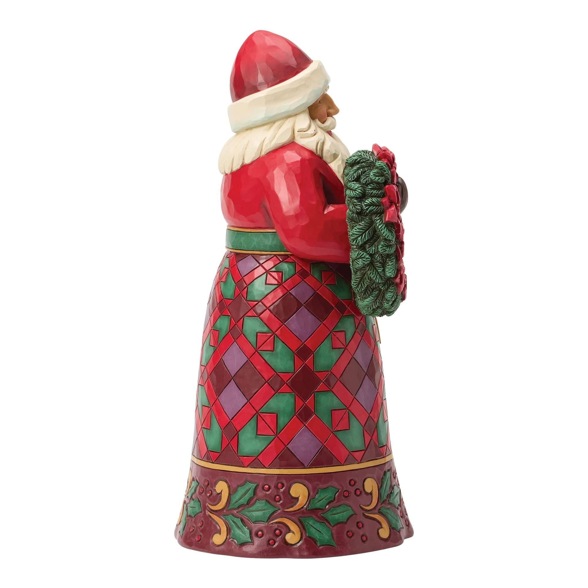 Heartwood Creek Santa With Poinsettia Figurine By Jim Shore - Image 2