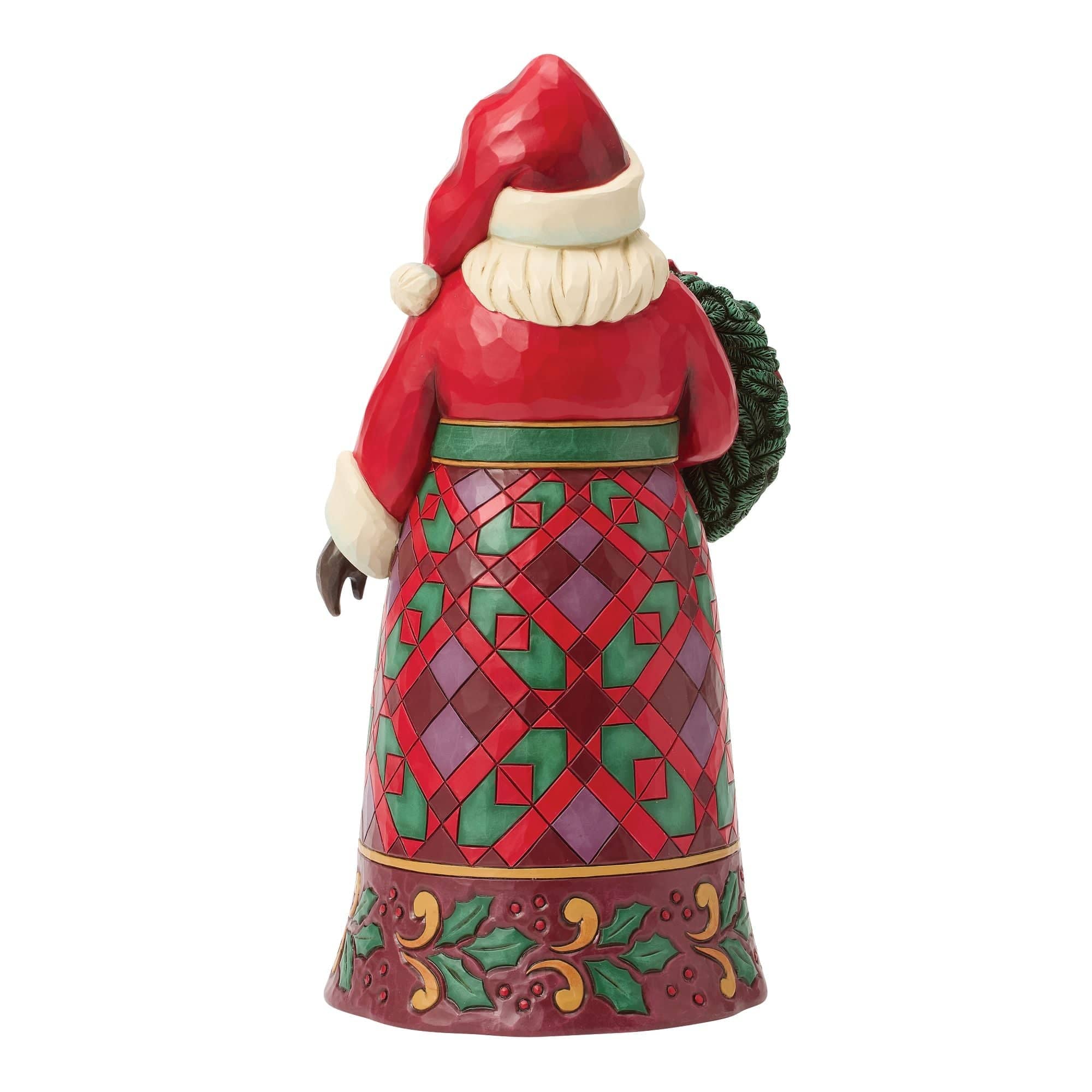 Heartwood Creek Santa With Poinsettia Figurine By Jim Shore - Image 3
