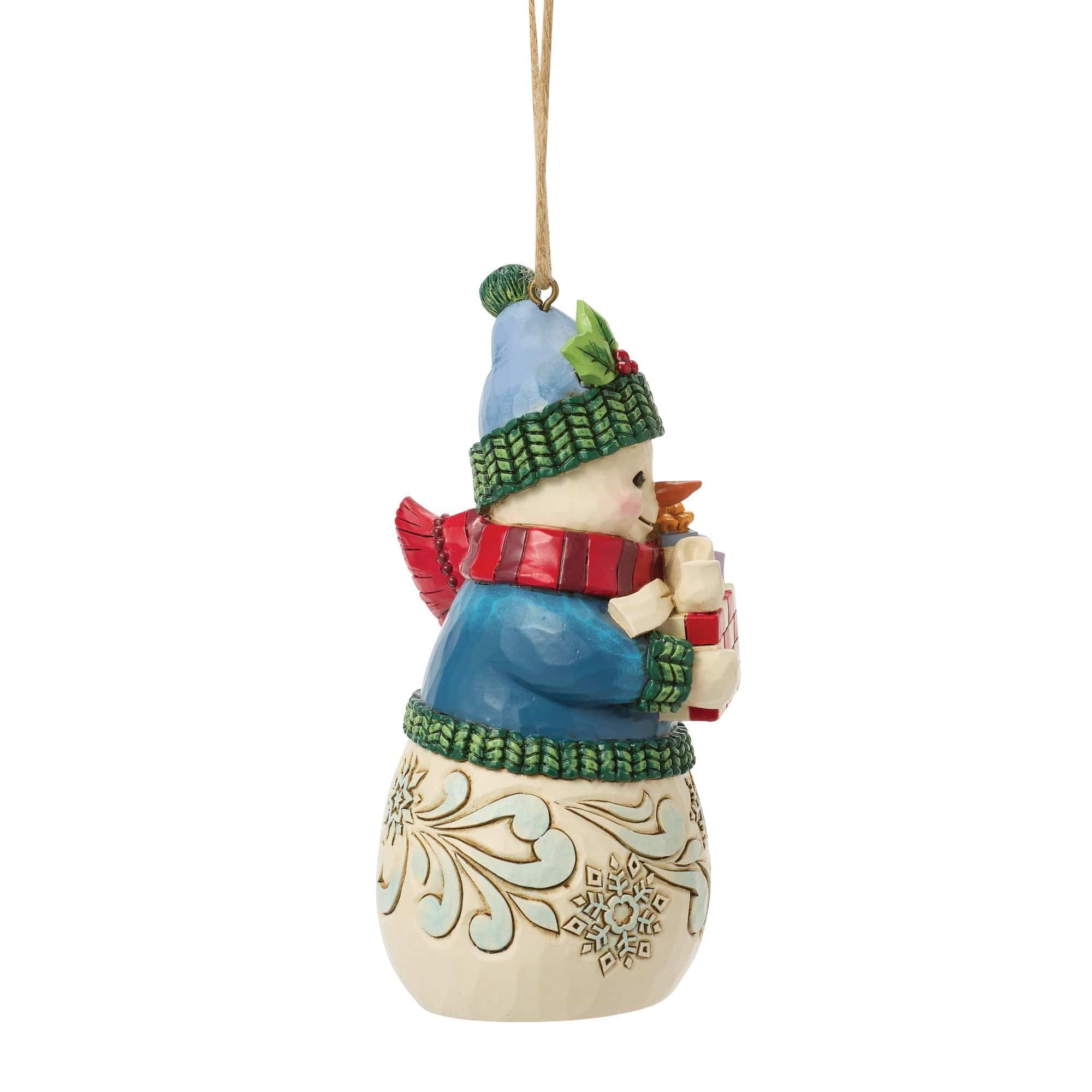 Heartwood Creek Snowman With Arms Full Hanging Ornament By Jim Shore - Image 3