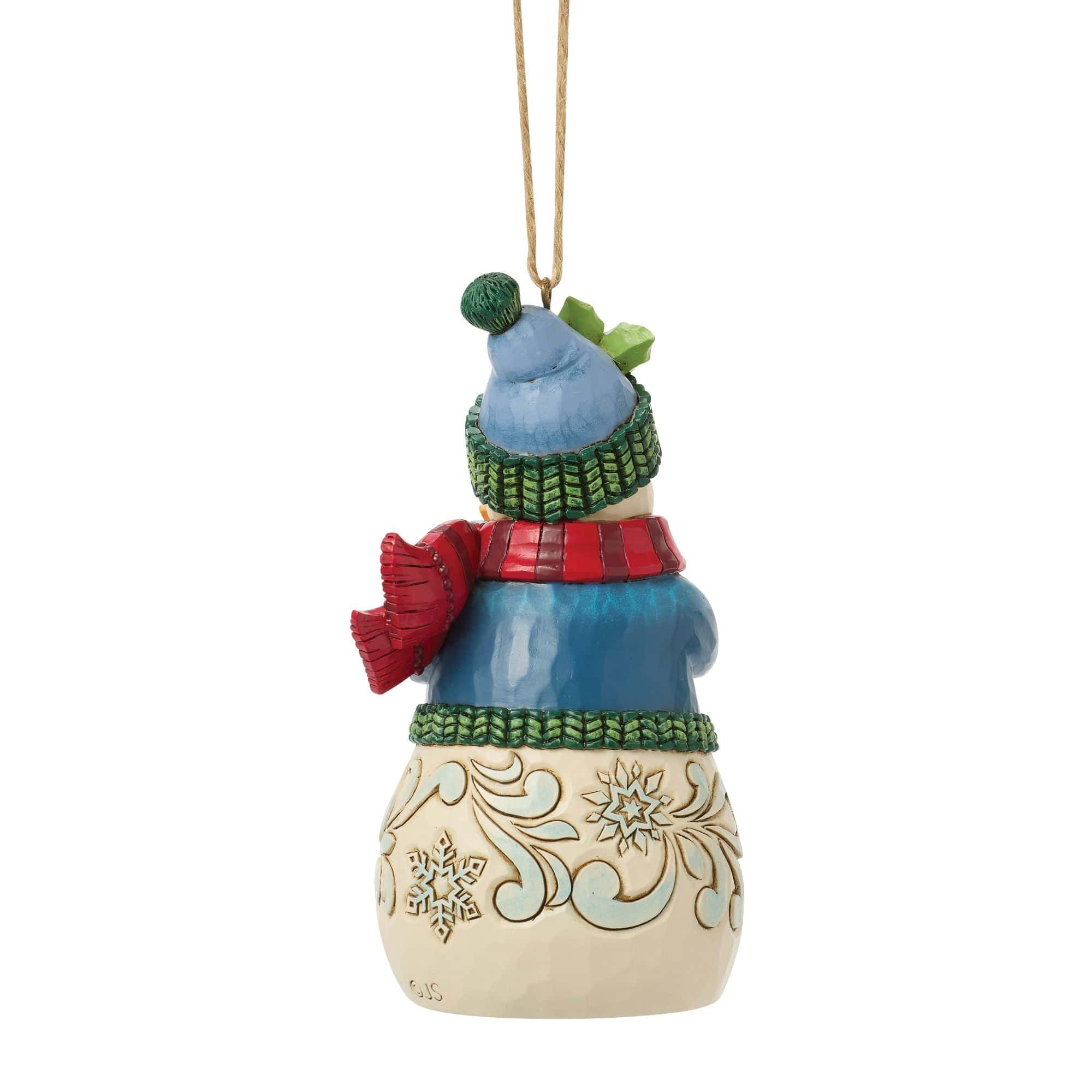 Heartwood Creek Snowman With Arms Full Hanging Ornament By Jim Shore - Image 4