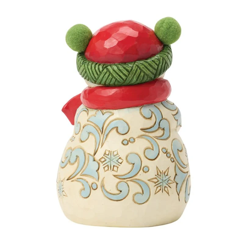 Heartwood Creek Snowman with Pom Pom Hat Figurine By Jim Shore - Image 2