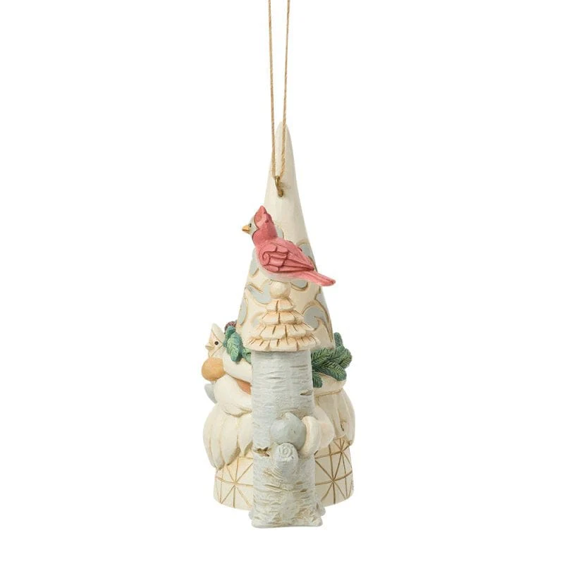 Heartwood Creek Woodland Gnome With Birdhouse Hanging Ornament By Jim Shore - Image 2