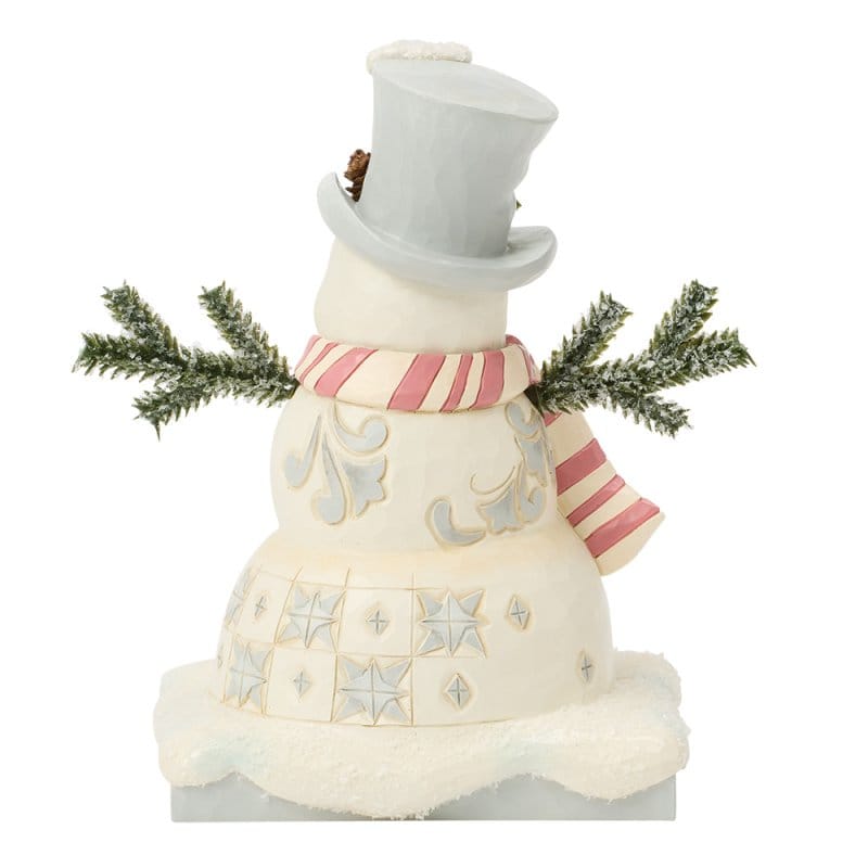 Heartwood Creek Woodland Snowman Top Hat Figurine By Jim Shore - Image 2