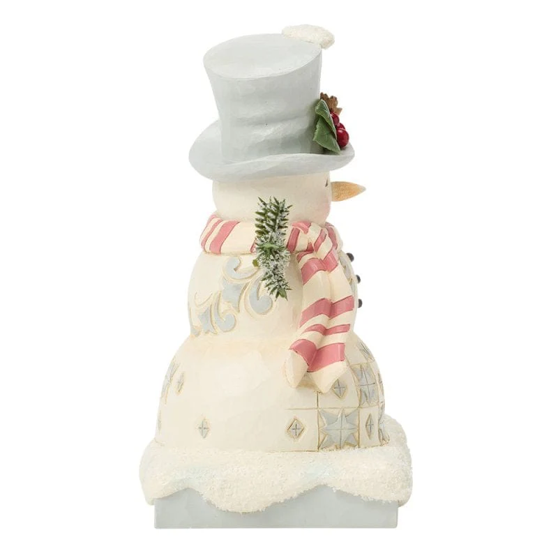 Heartwood Creek Woodland Snowman Top Hat Figurine By Jim Shore - Image 3