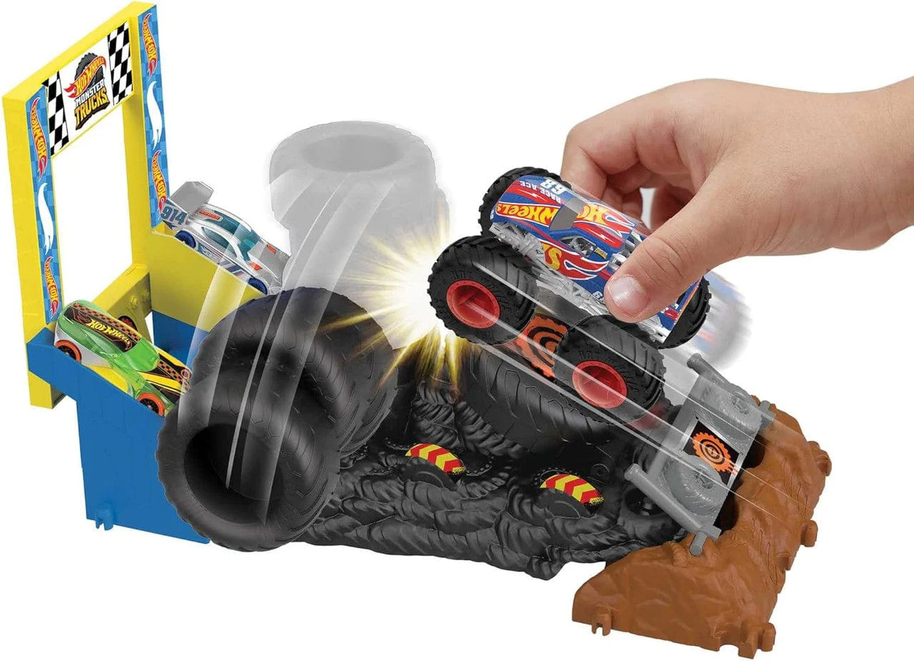 Hot Wheels Monster Trucks Arena Smashers Race Ace Smash Race Challenge - Image 2
