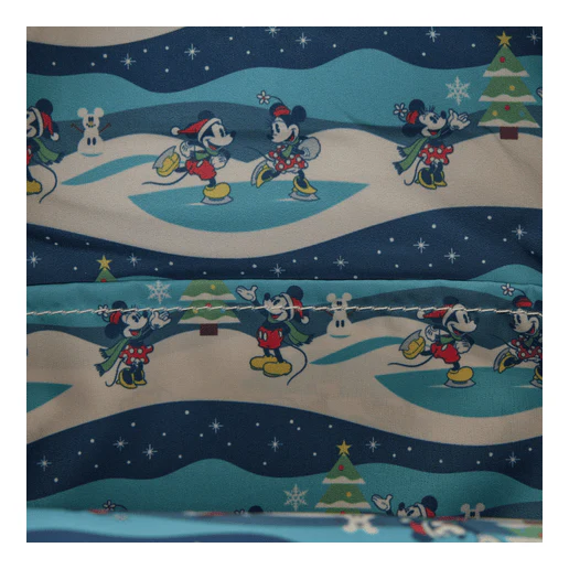 Loungefly Mickey & Minnie Holiday Mini Backpack - Image 4