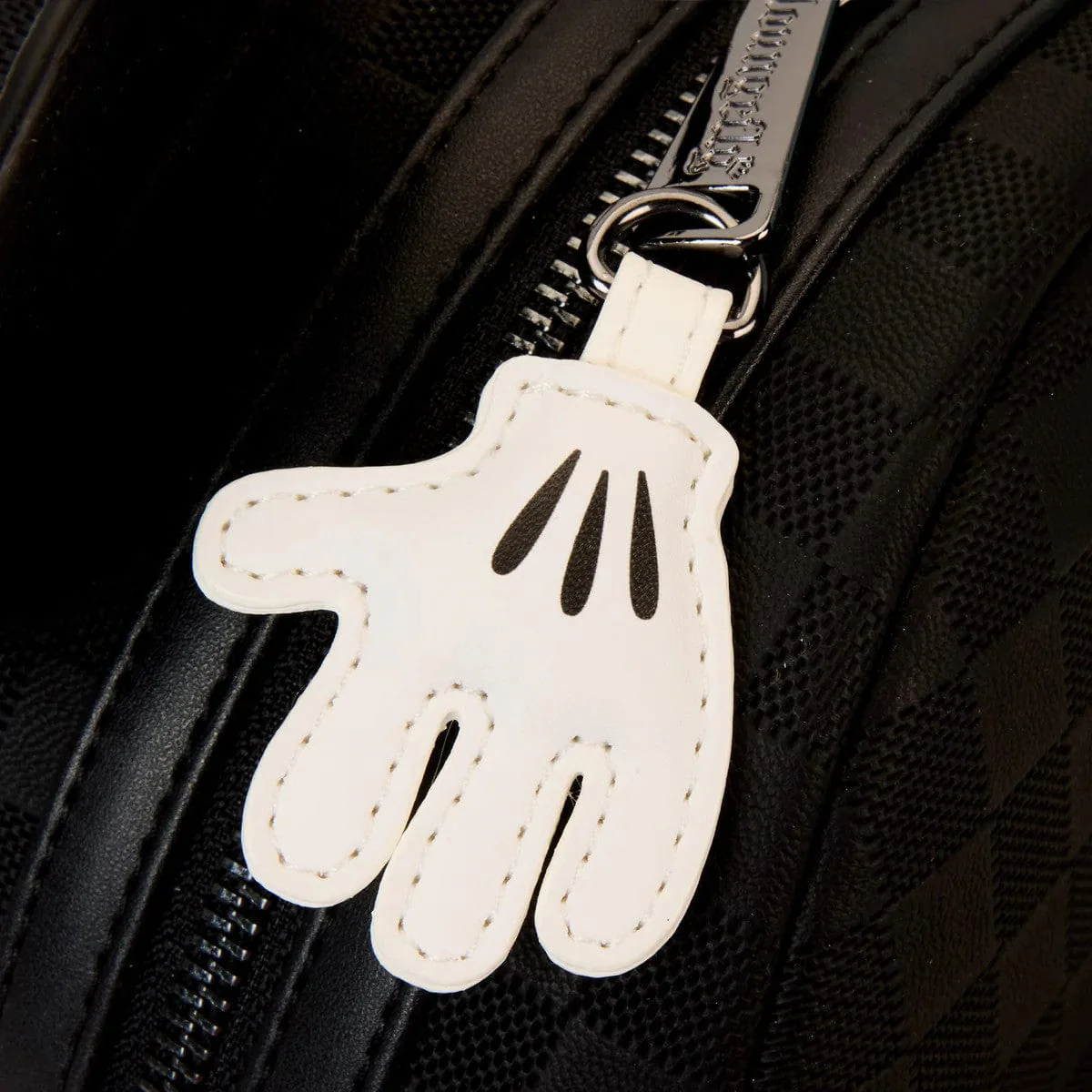 Loungefly Mickey Mouse Black Checked Disney Mini Backpack - Image 6