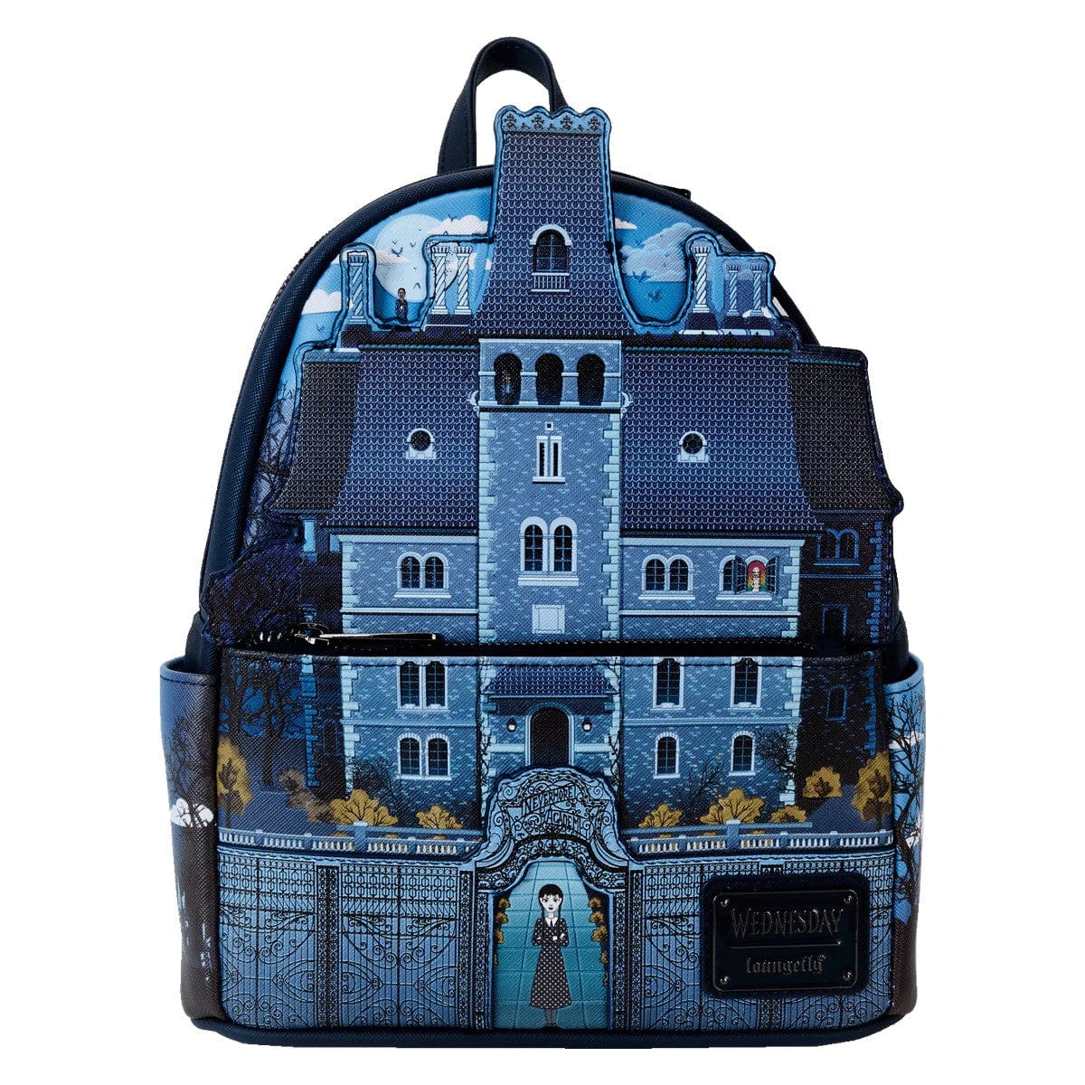 Loungefly Wednesday Nevermore Academy Mini Backpack - Image 2