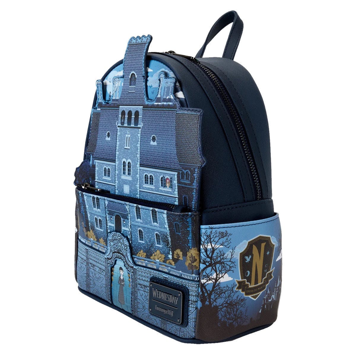 Loungefly Wednesday Nevermore Academy Mini Backpack - Image 4