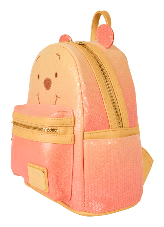 Loungefly Winnie Pooh Glitter Sequin Mini Backpack - Image 2