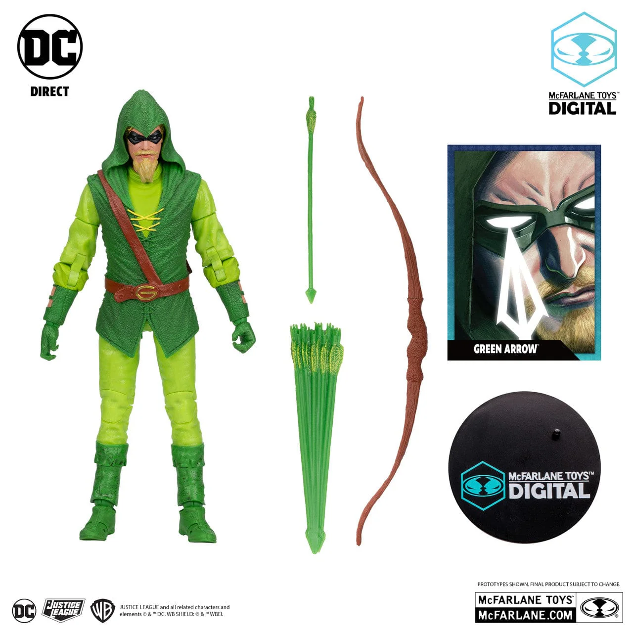 McFarlane Toys DC Direct Green Arrow Longbow Hunter Figure - Image 3