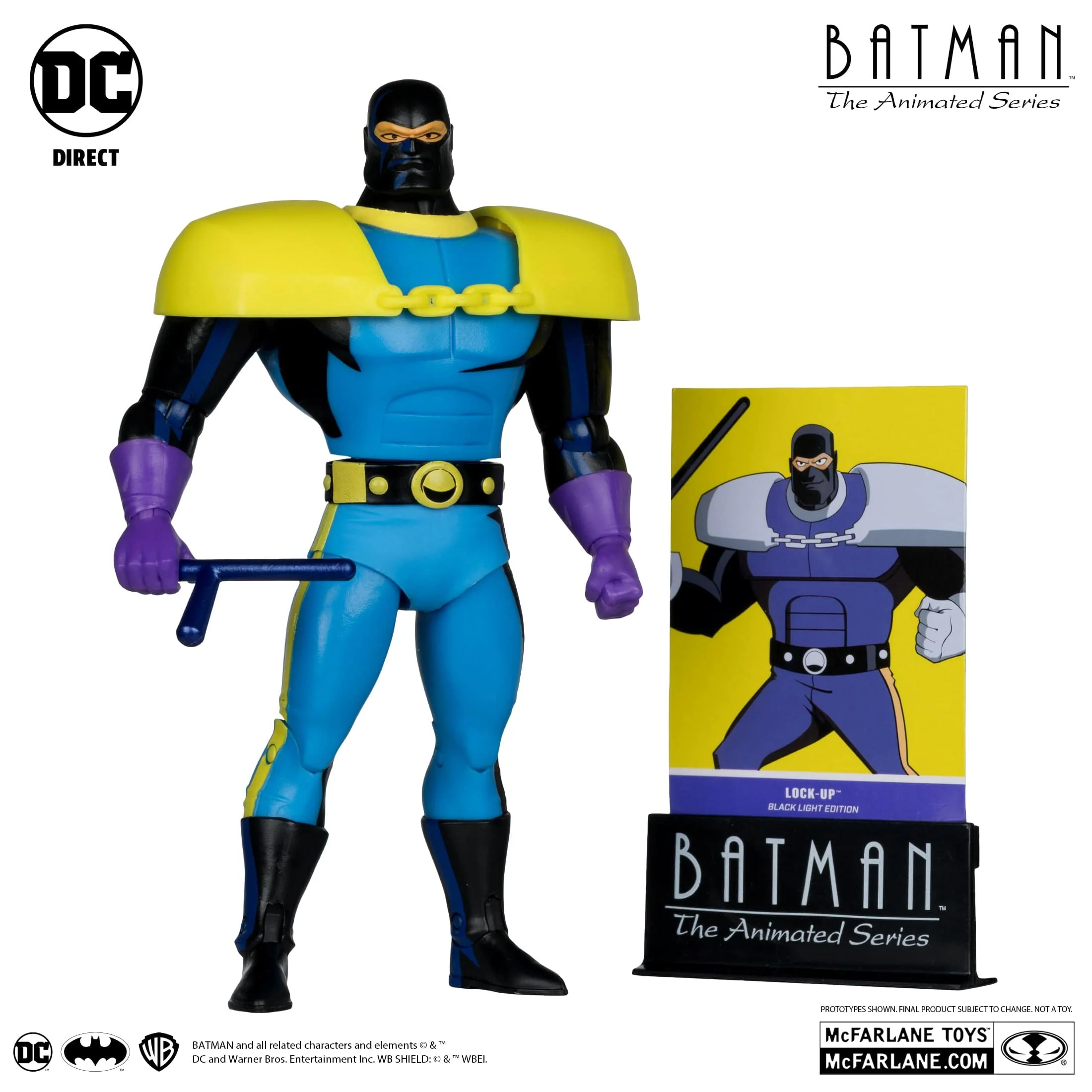 McFarlane Toys DC Direct Lock-Up Black light Edition Batman Figure The Animated Series - Image 2