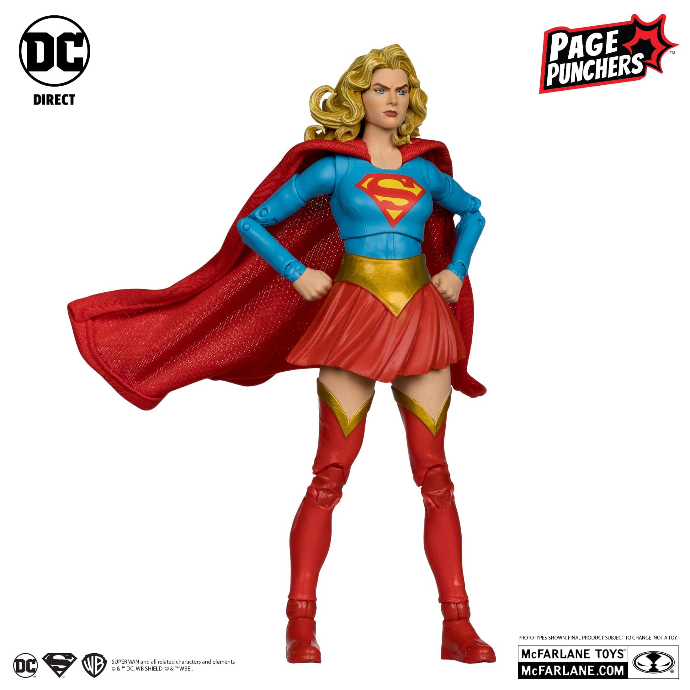 McFarlane Toys DC Direct Supergirl Figure Woman Of Tomorrow With Comic Page Puncher - Image 2