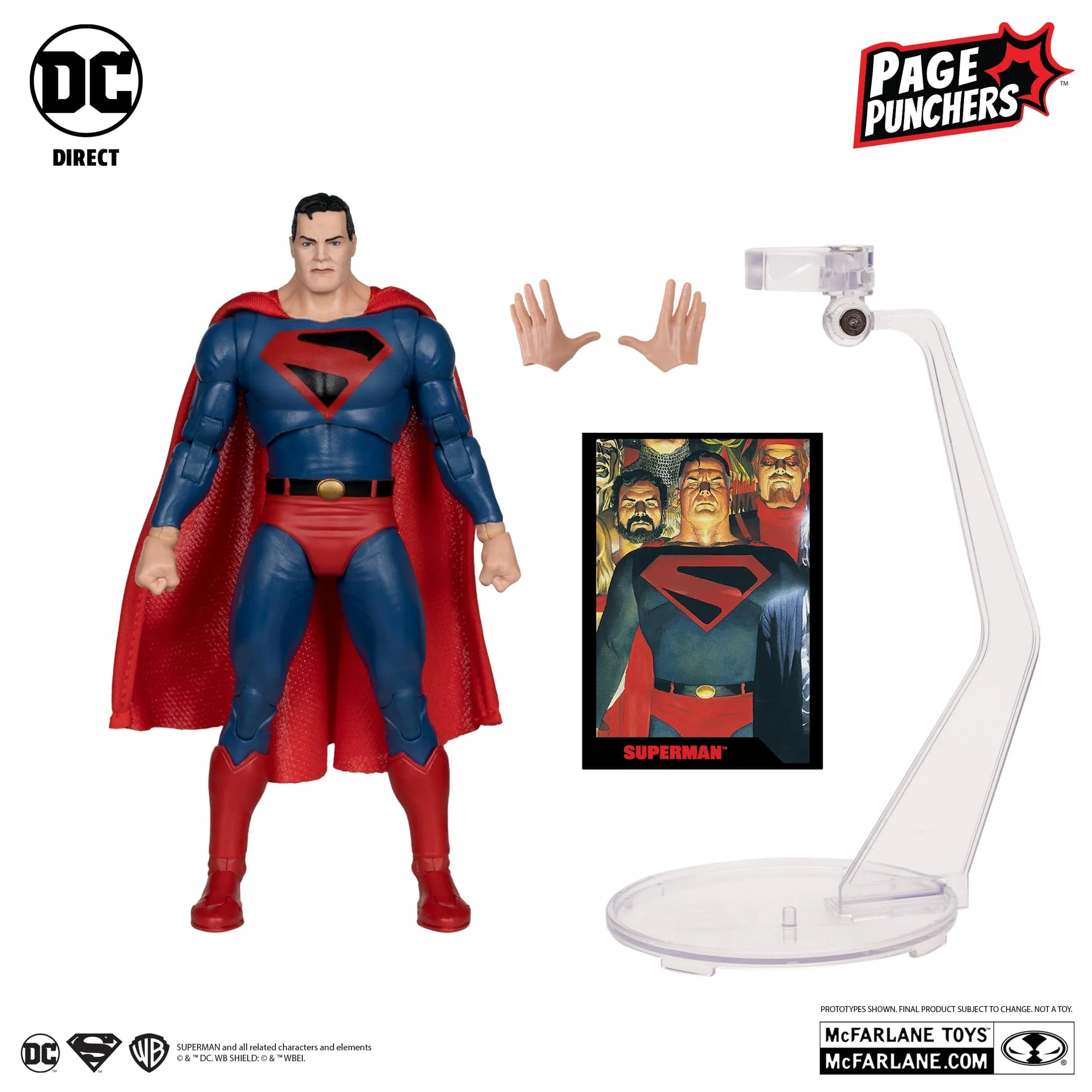 McFarlane Toys DC Direct Superman Figure Kingdom Come With Comic Page Puncher - Image 3