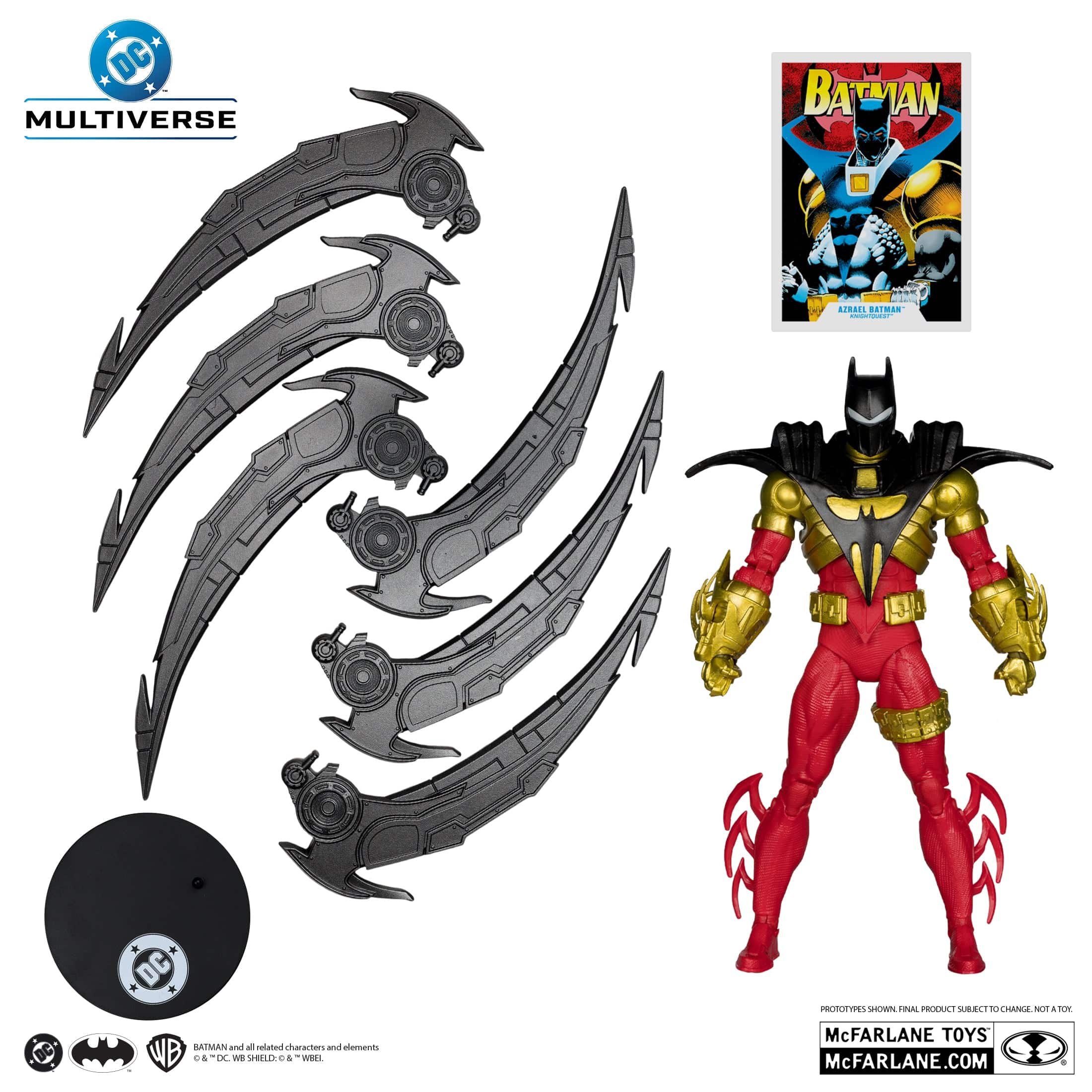 McFarlane Toys DC Multiverse Azrael Batman Knightquest Figure - Image 3