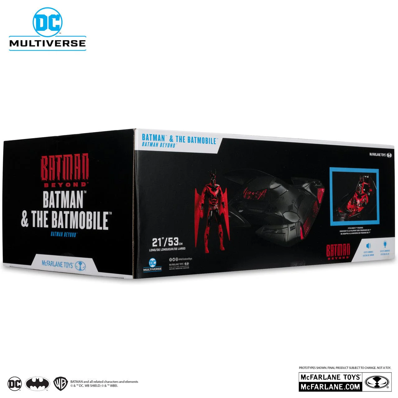 McFarlane Toys DC Multiverse Batman & Batmobile With Lights & Sounds Batman Beyond - Image 3
