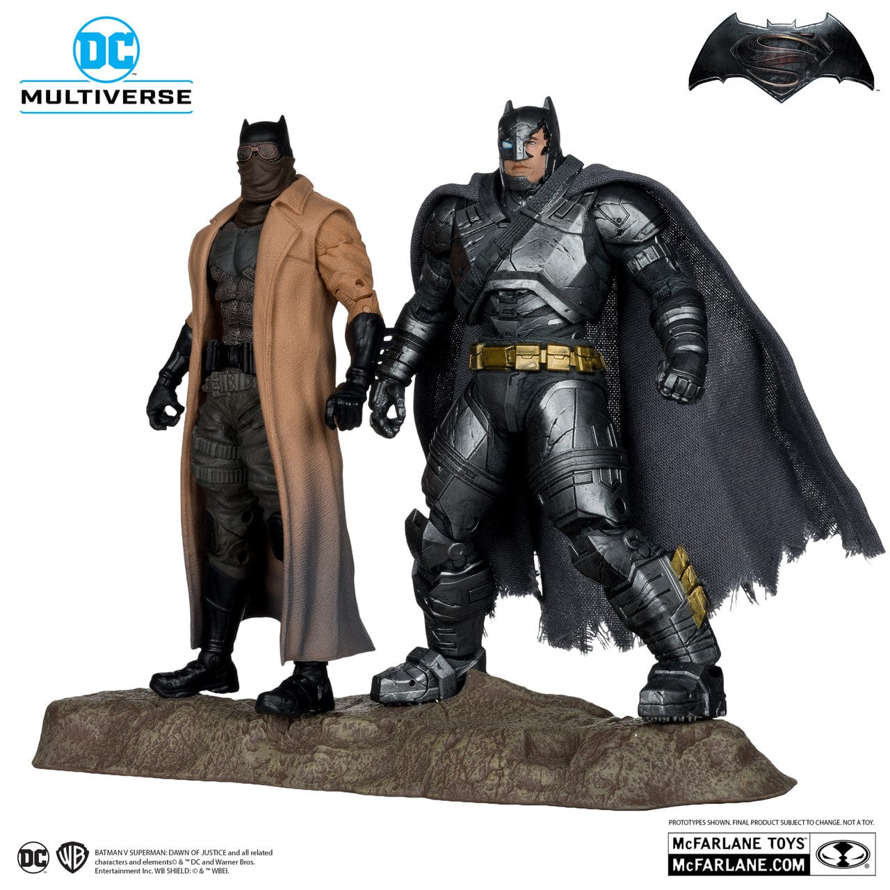 McFarlane Toys DC Multiverse Batman Knightmare & Armor Suit Figures Batman VS Superman Dawn Of Justice - Image 2