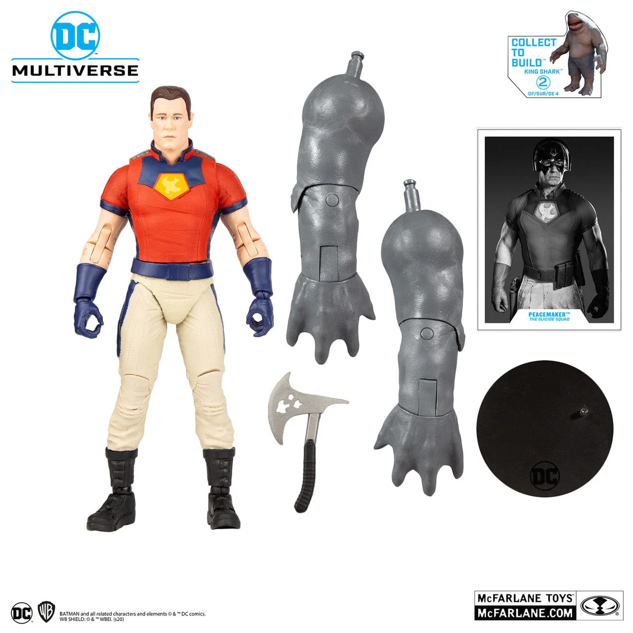 McFarlane Toys DC Multiverse Peacemaker Unmasked Figure The Suicide Squad 15448 - Image 3