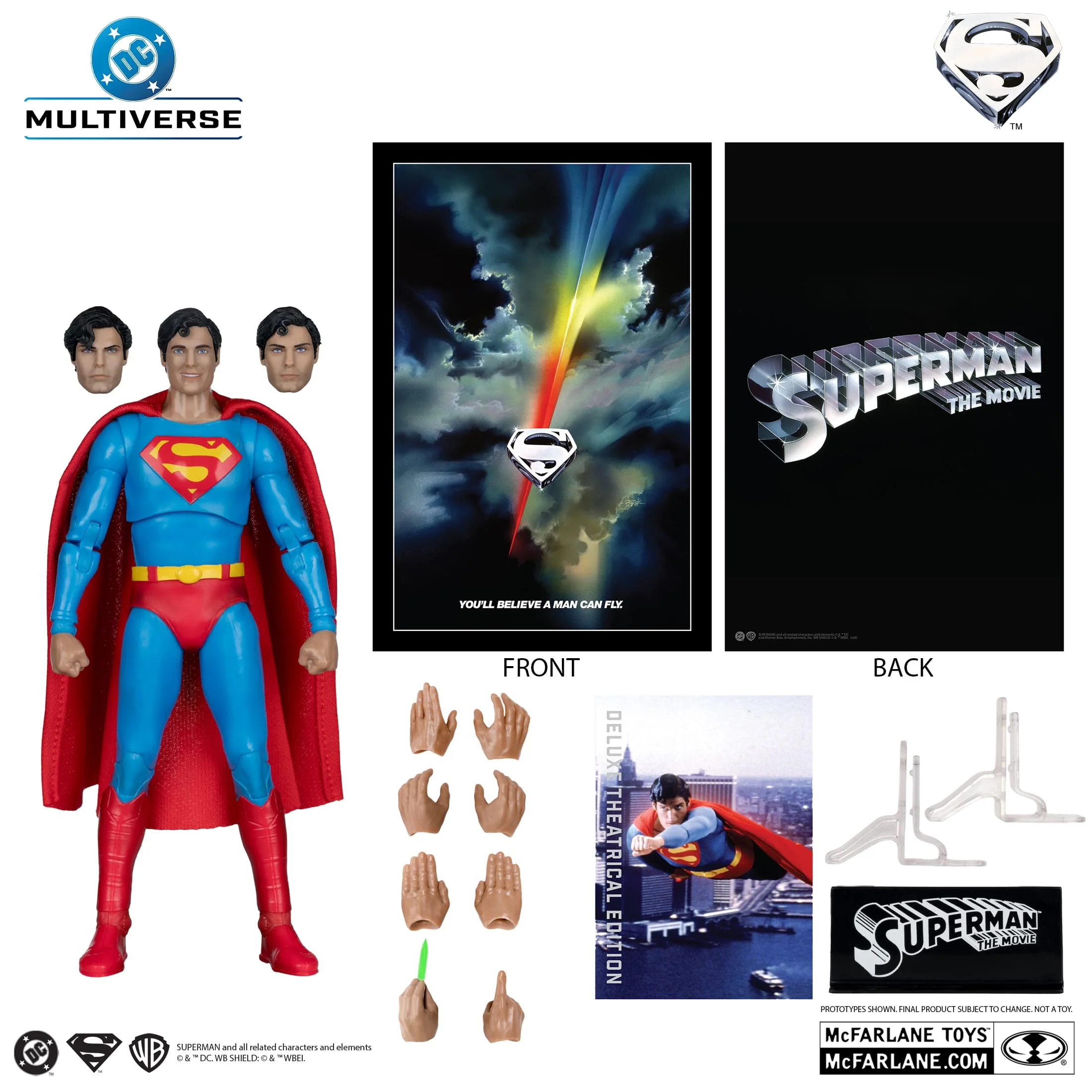 McFarlane Toys DC Multiverse Superman 1978 Movie Deluxe Theatrical Edition Figure - Image 4