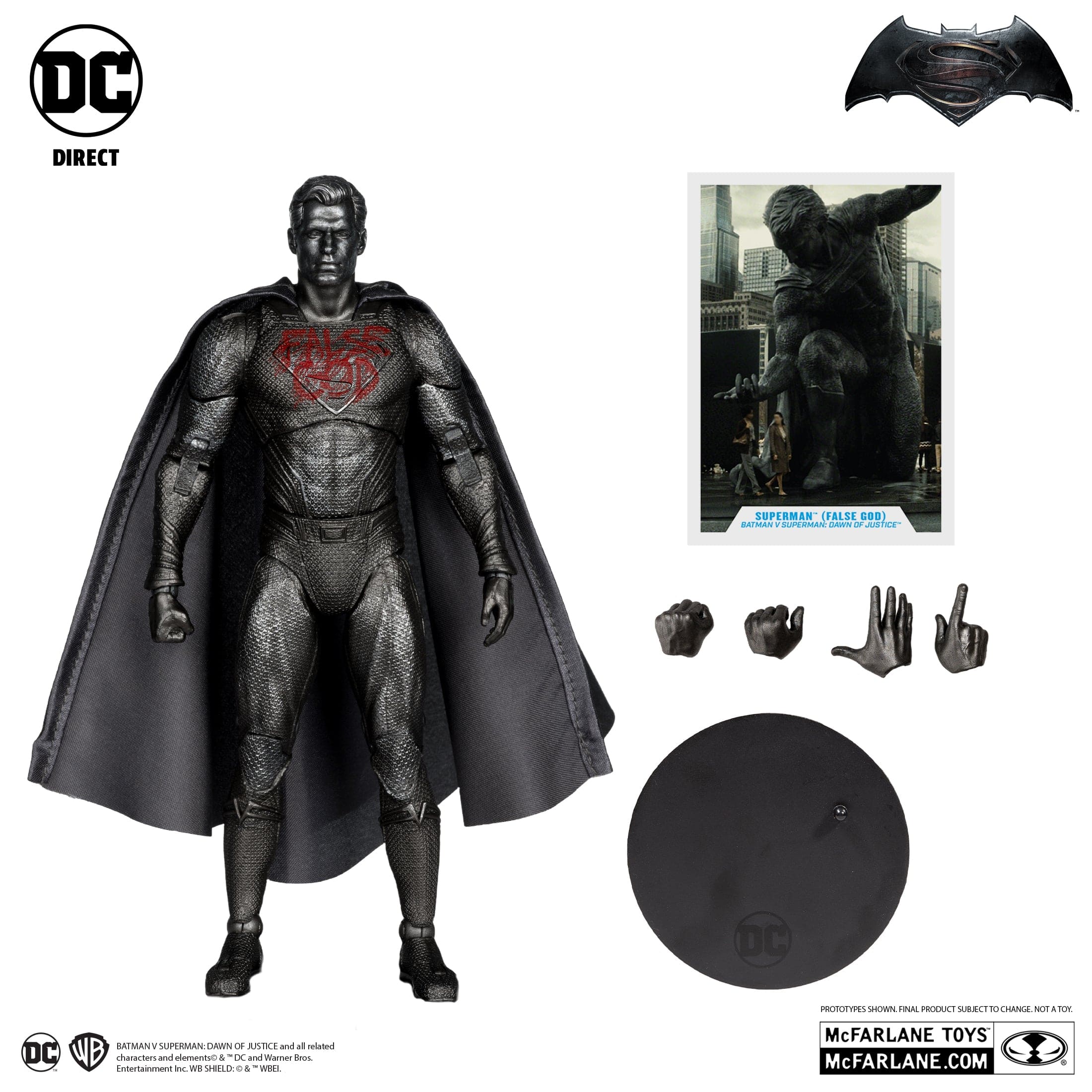 McFarlane Toys DC Multiverse Superman False God Batman VS Superman Dawn Of Justice Platinum Version - Image 3