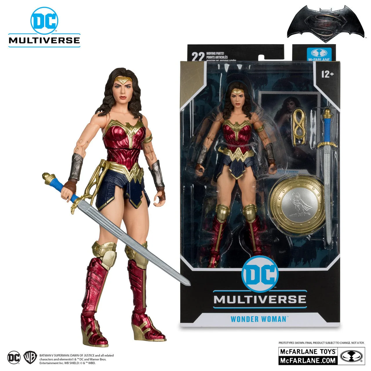 McFarlane Toys DC Multiverse Wonder Woman Figure Batman VS Superman Dawn Of Justice Movie