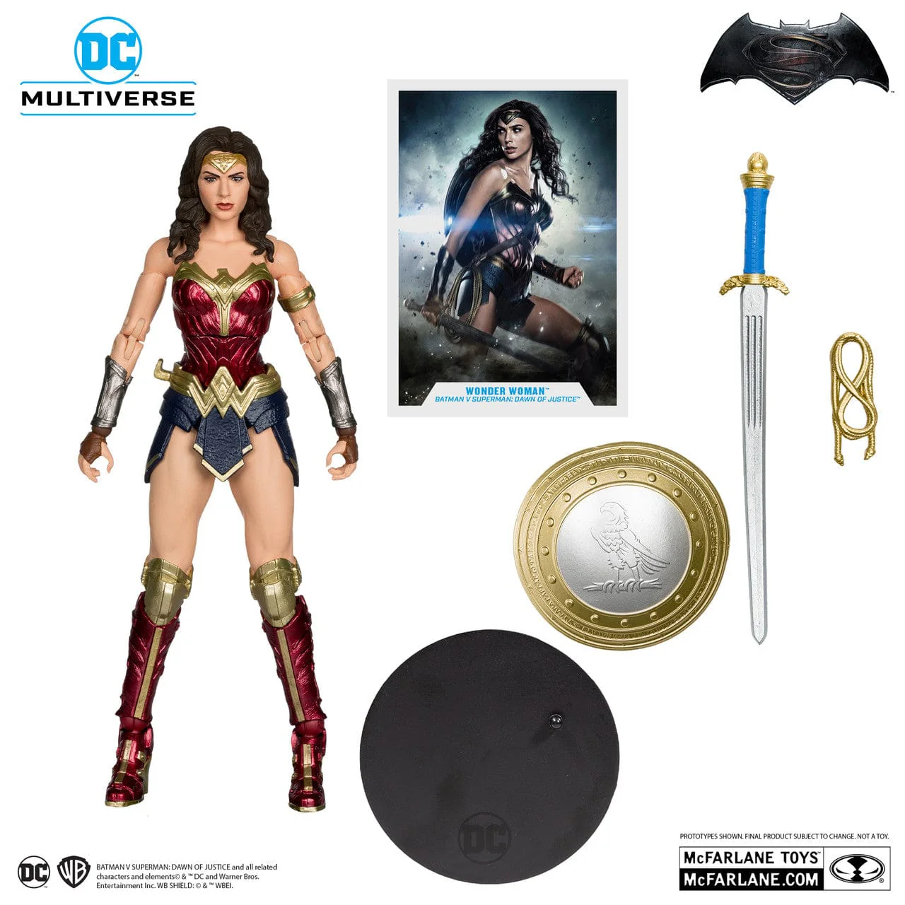McFarlane Toys DC Multiverse Wonder Woman Figure Batman VS Superman Dawn Of Justice Movie - Image 3