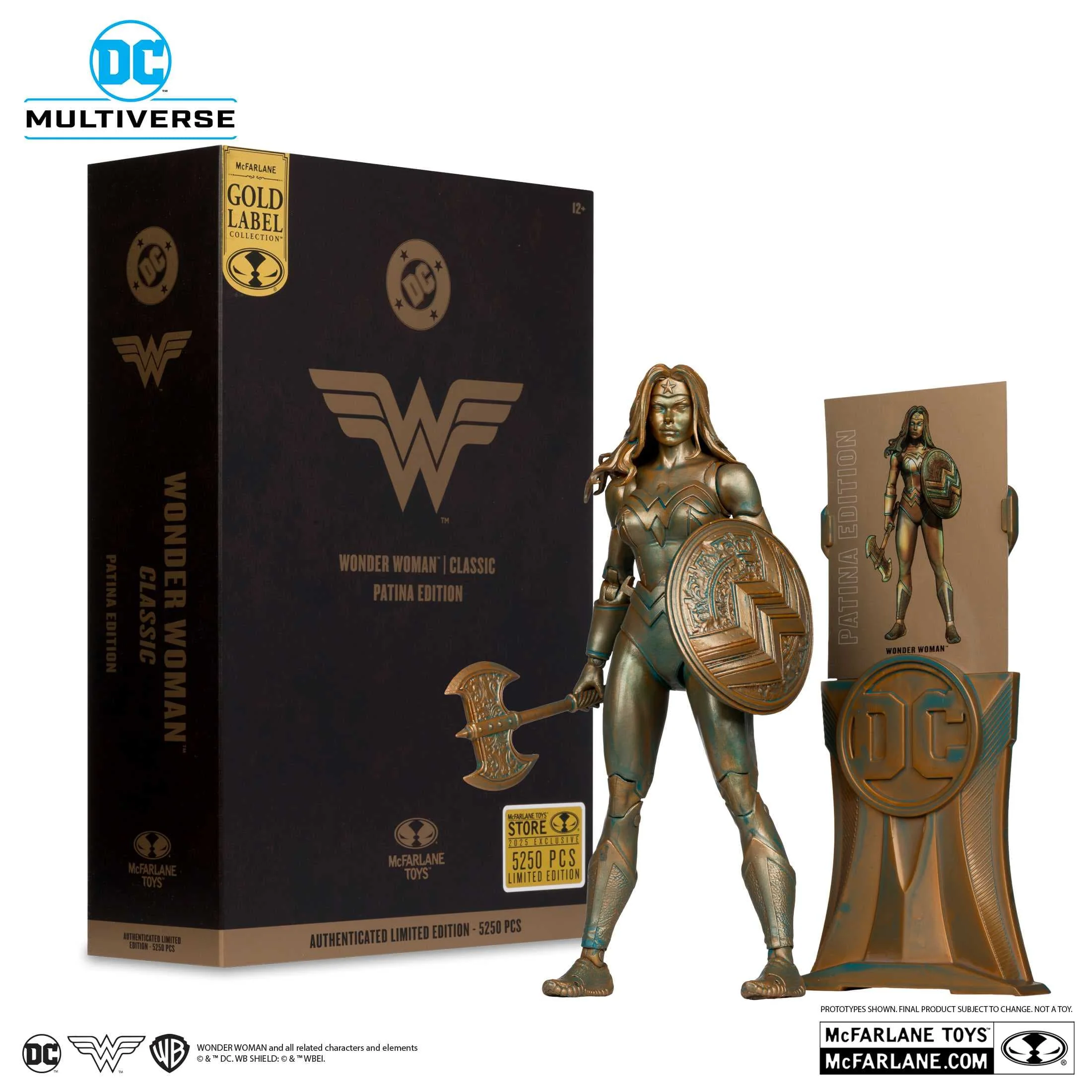 McFarlane Toys DC Multiverse Wonder Woman Patina Edition Classic Figure