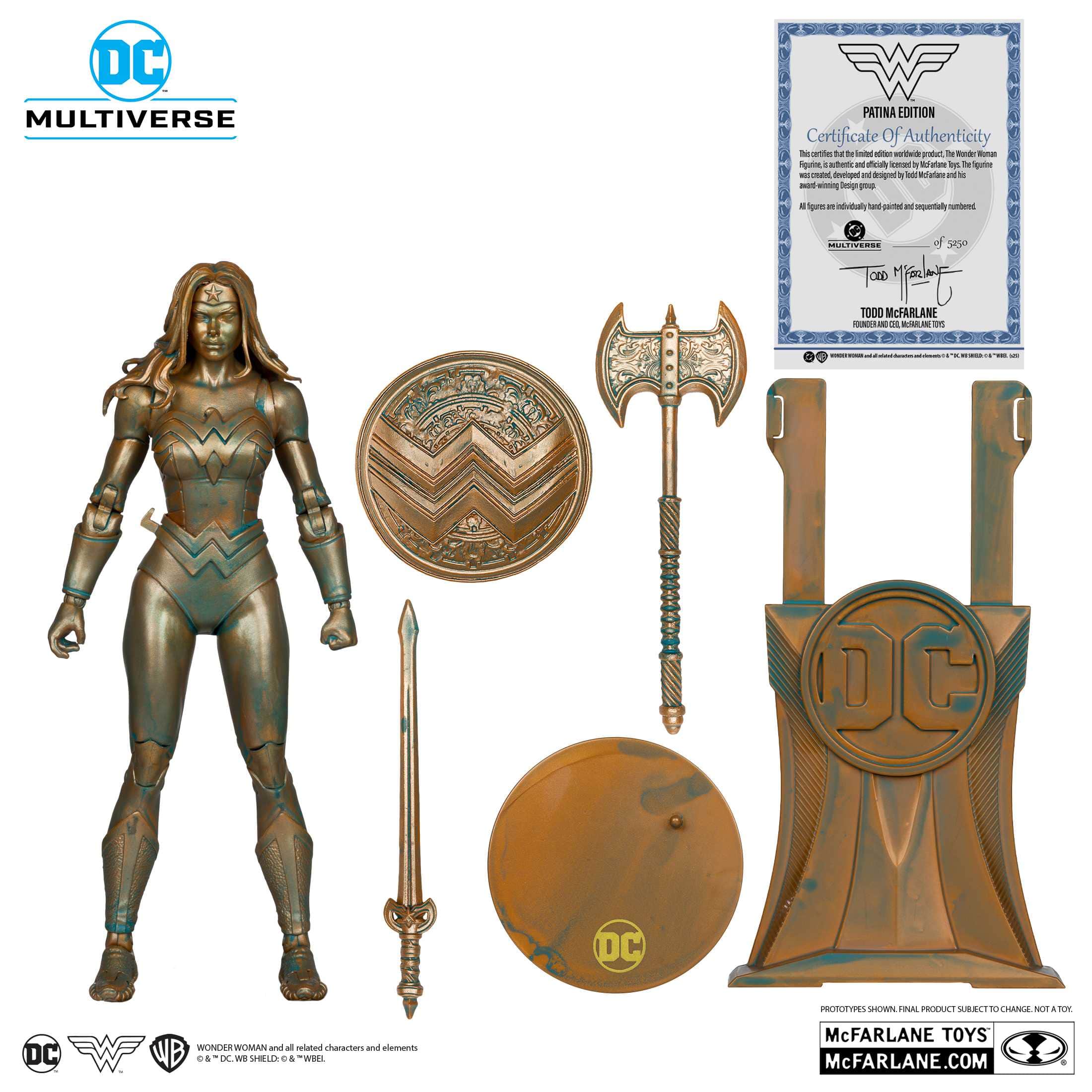 McFarlane Toys DC Multiverse Wonder Woman Patina Edition Classic Figure - Image 3