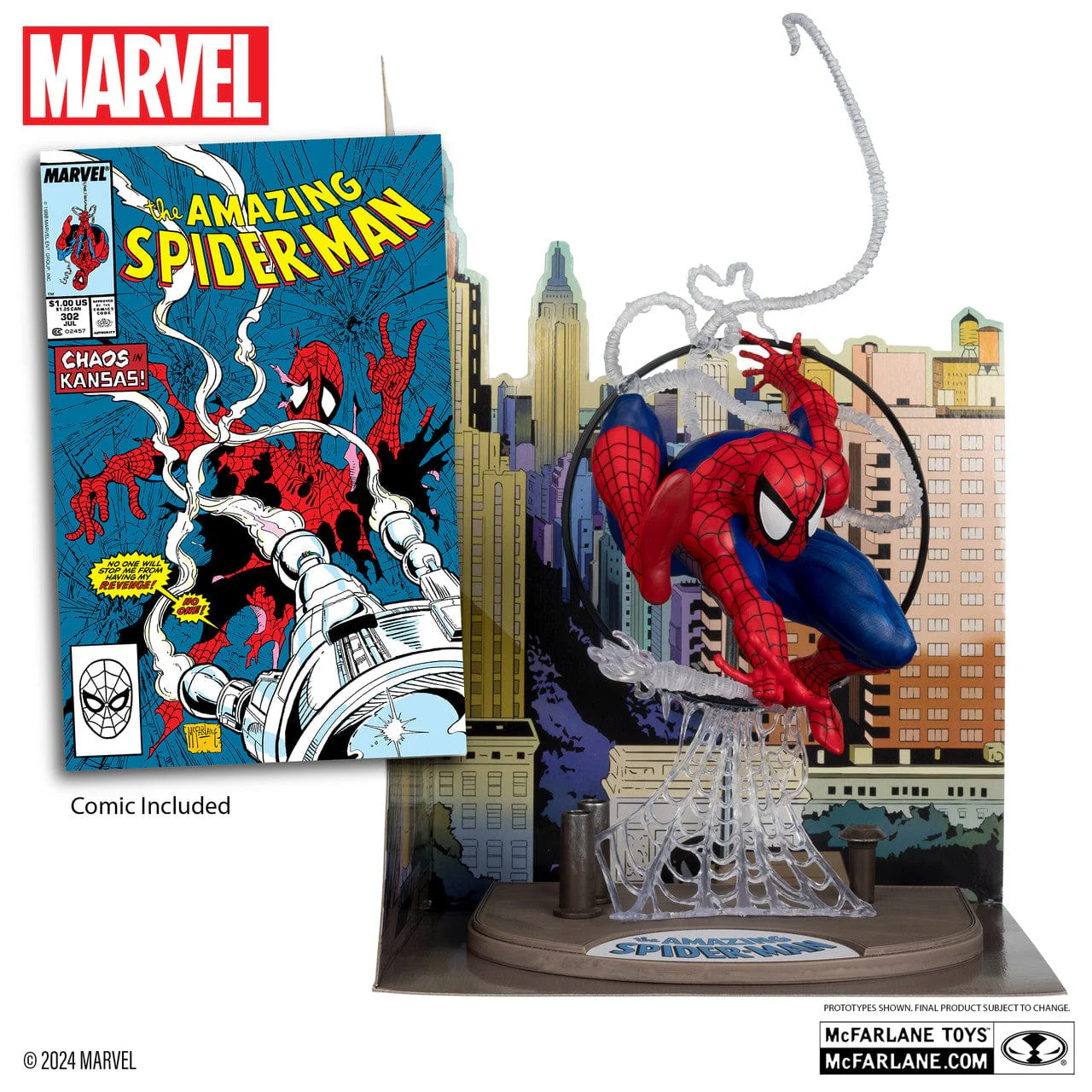 McFarlane Toys Marvel Spider-Man 1:6th Scale Figure Amazing Spider-man #301 - Image 2