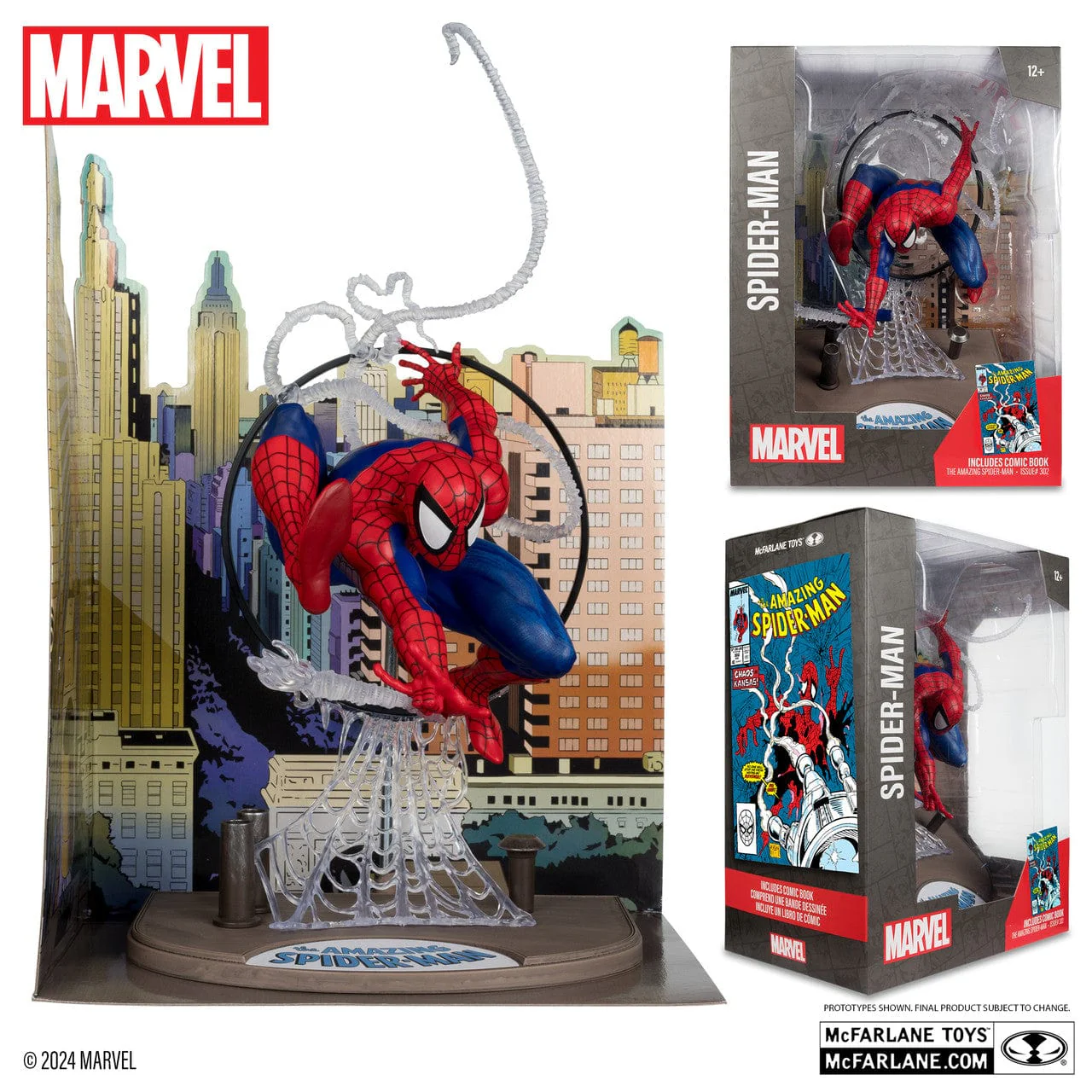 McFarlane Toys Marvel Spider-Man 1:6th Scale Figure Amazing Spider-man #301 - Image 3