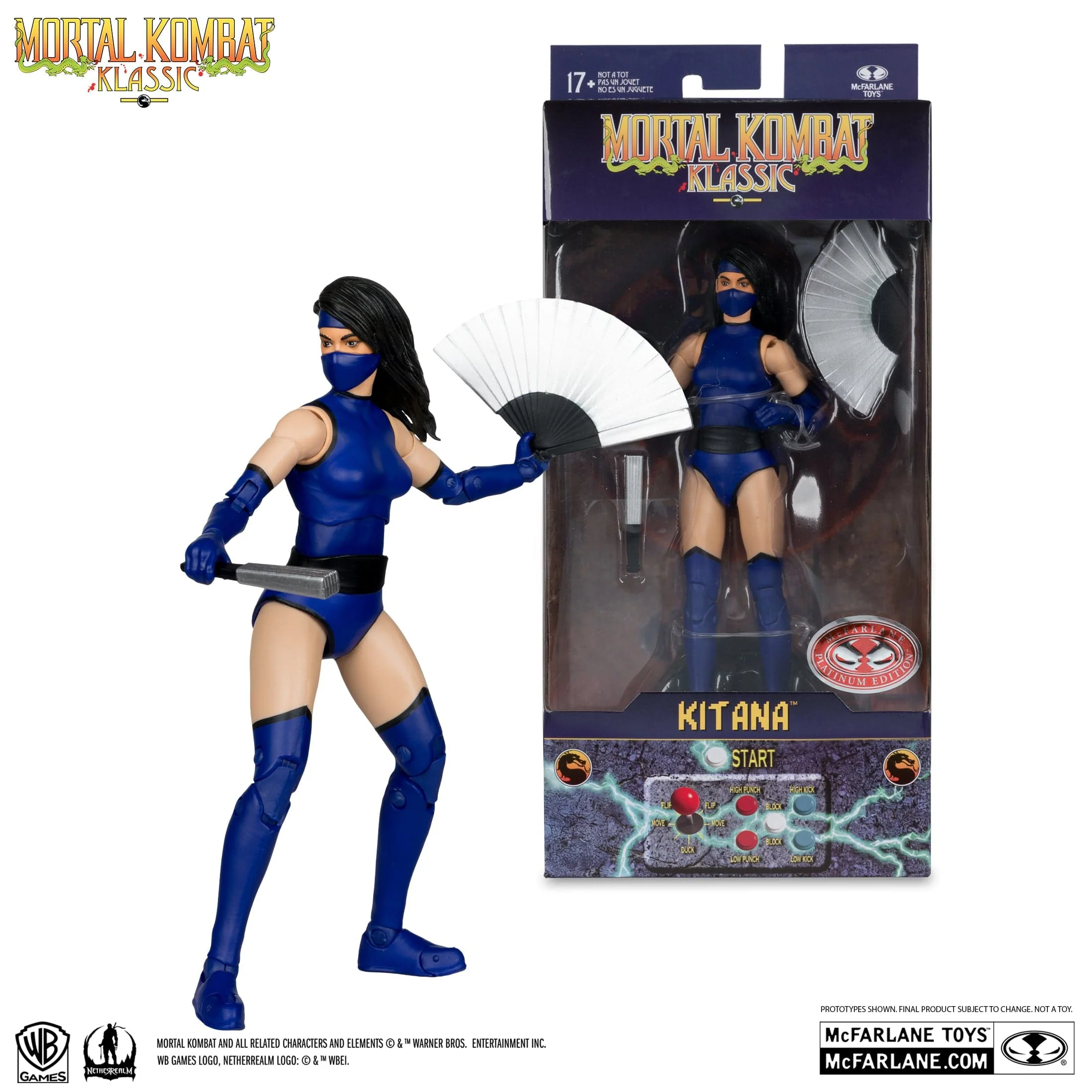 McFarlane Toys Mortal Kombat Klassic Kitana Red Platinum Edition