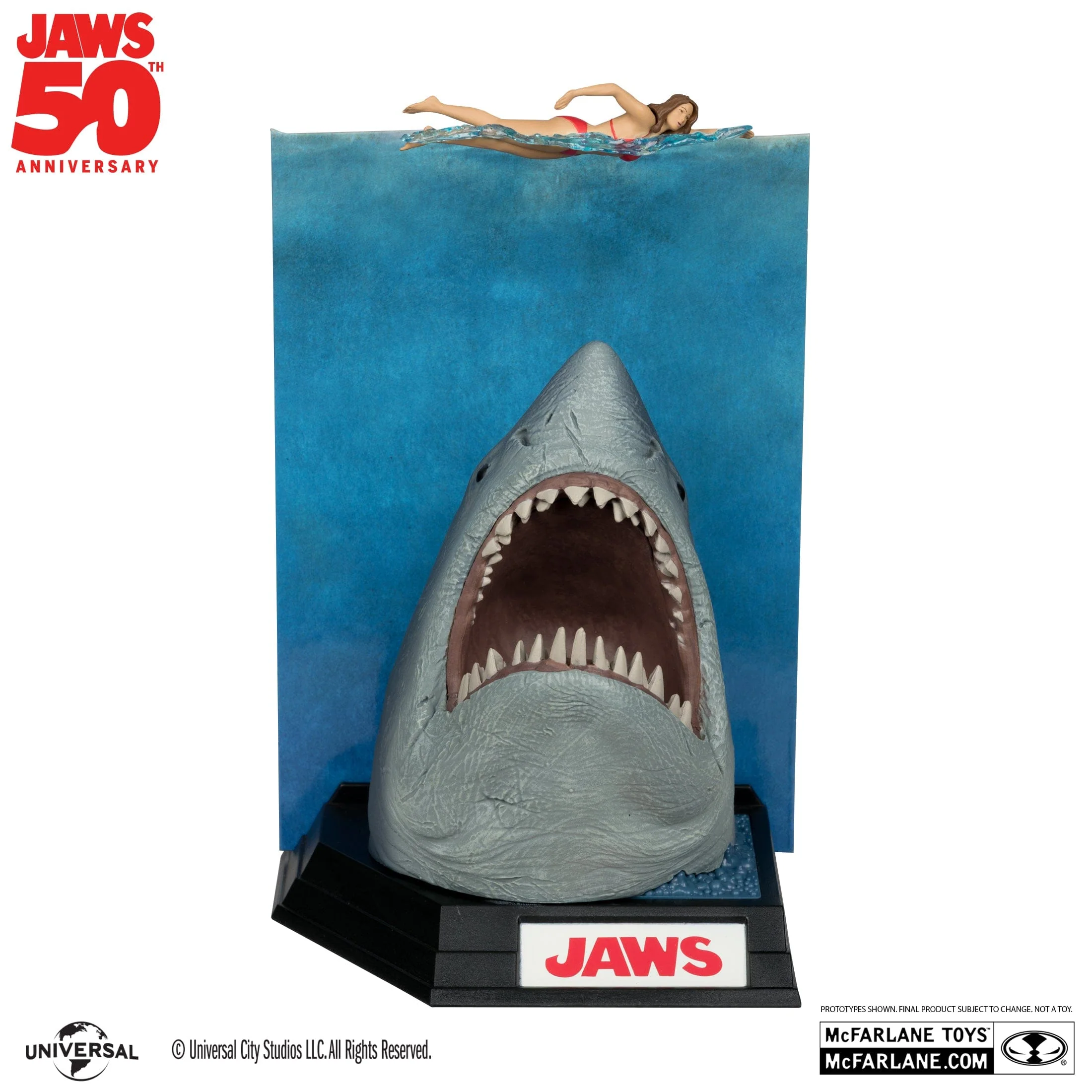 McFarlane Toys Movie Maniacs Jaws 50TH Anniversary Figure - Image 2