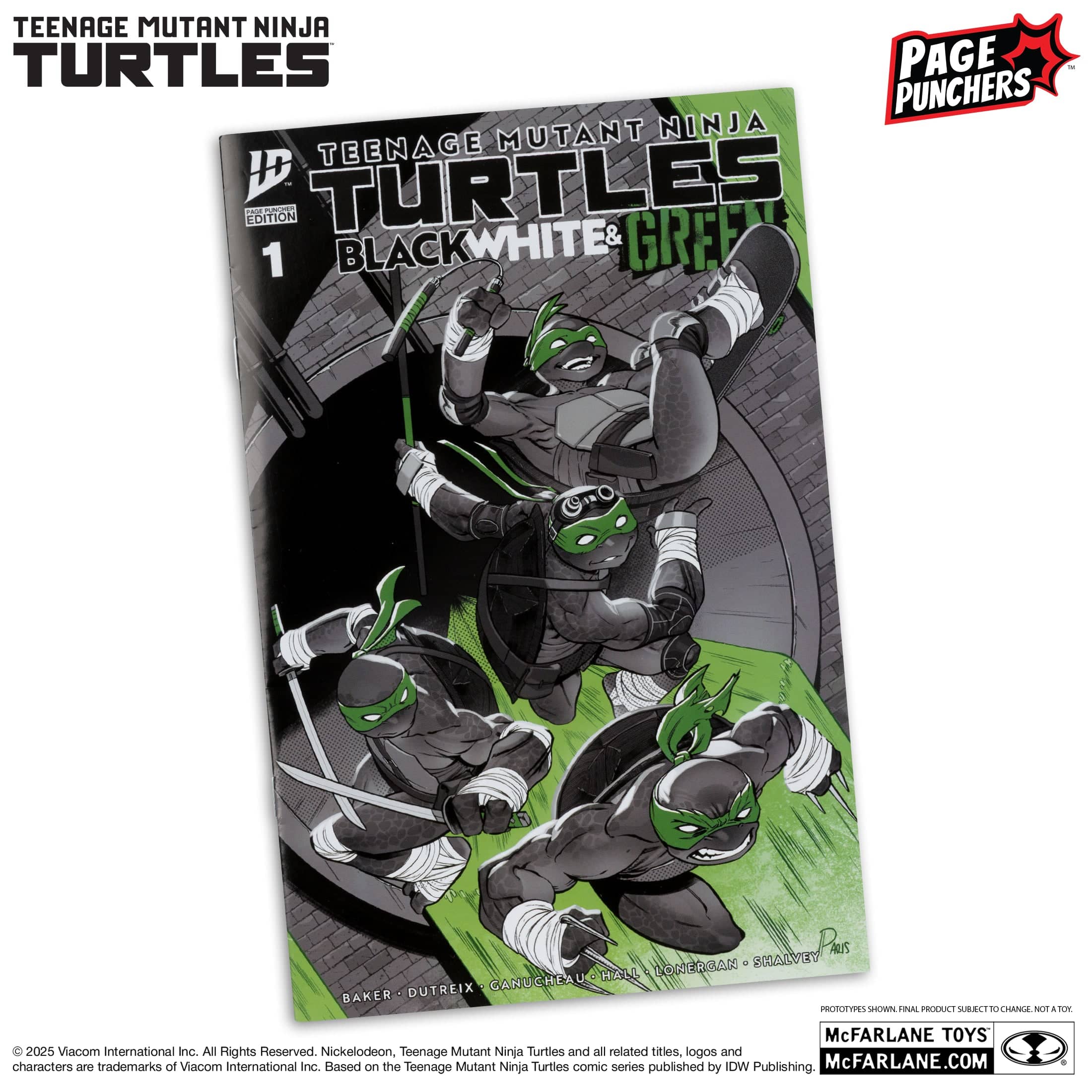 McFarlane Toys Teenage Mutant Ninja Turtles Donatello Black, White & Green Action figure - Image 4