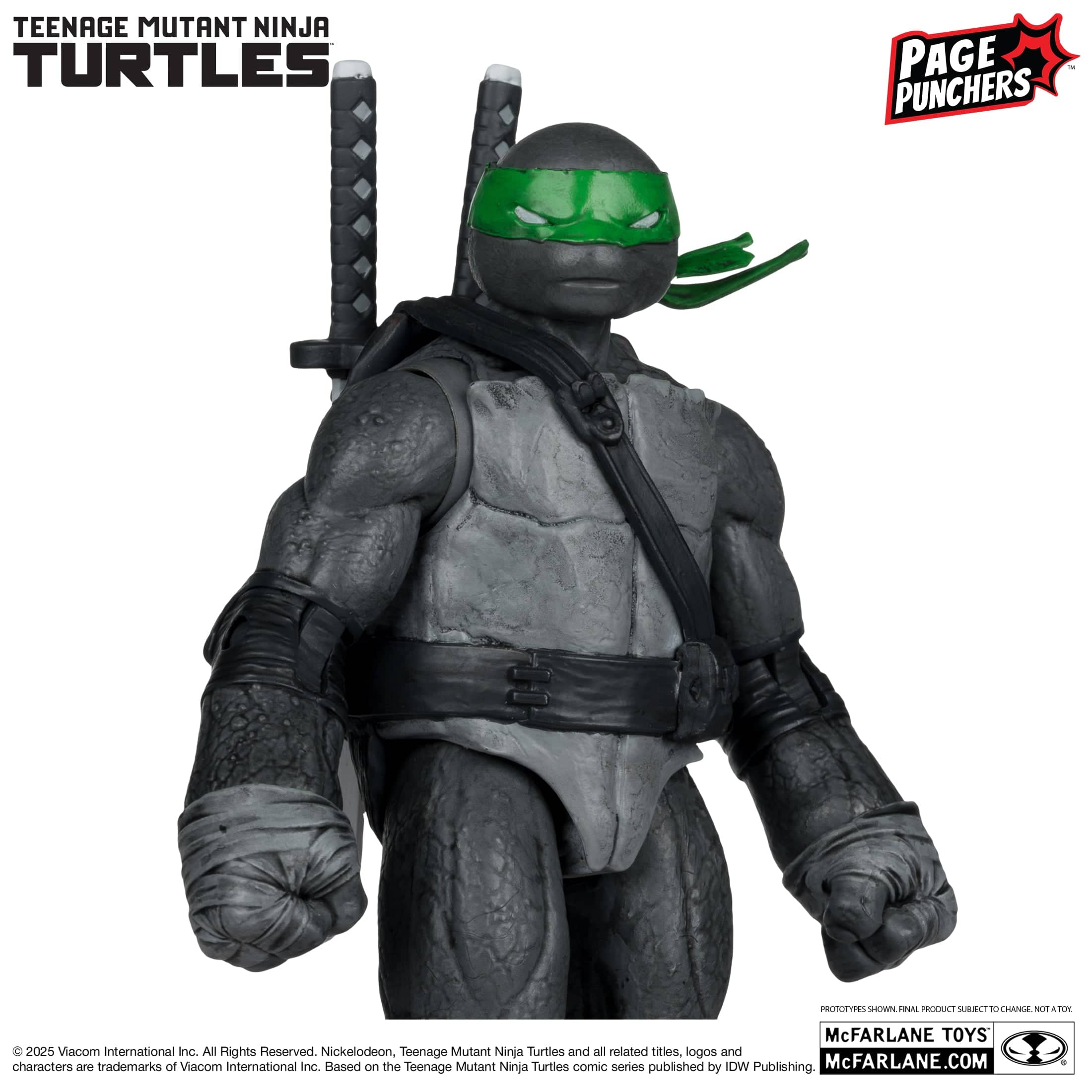 McFarlane Toys Teenage Mutant Ninja Turtles Leonardo Black, White & Green - Image 2