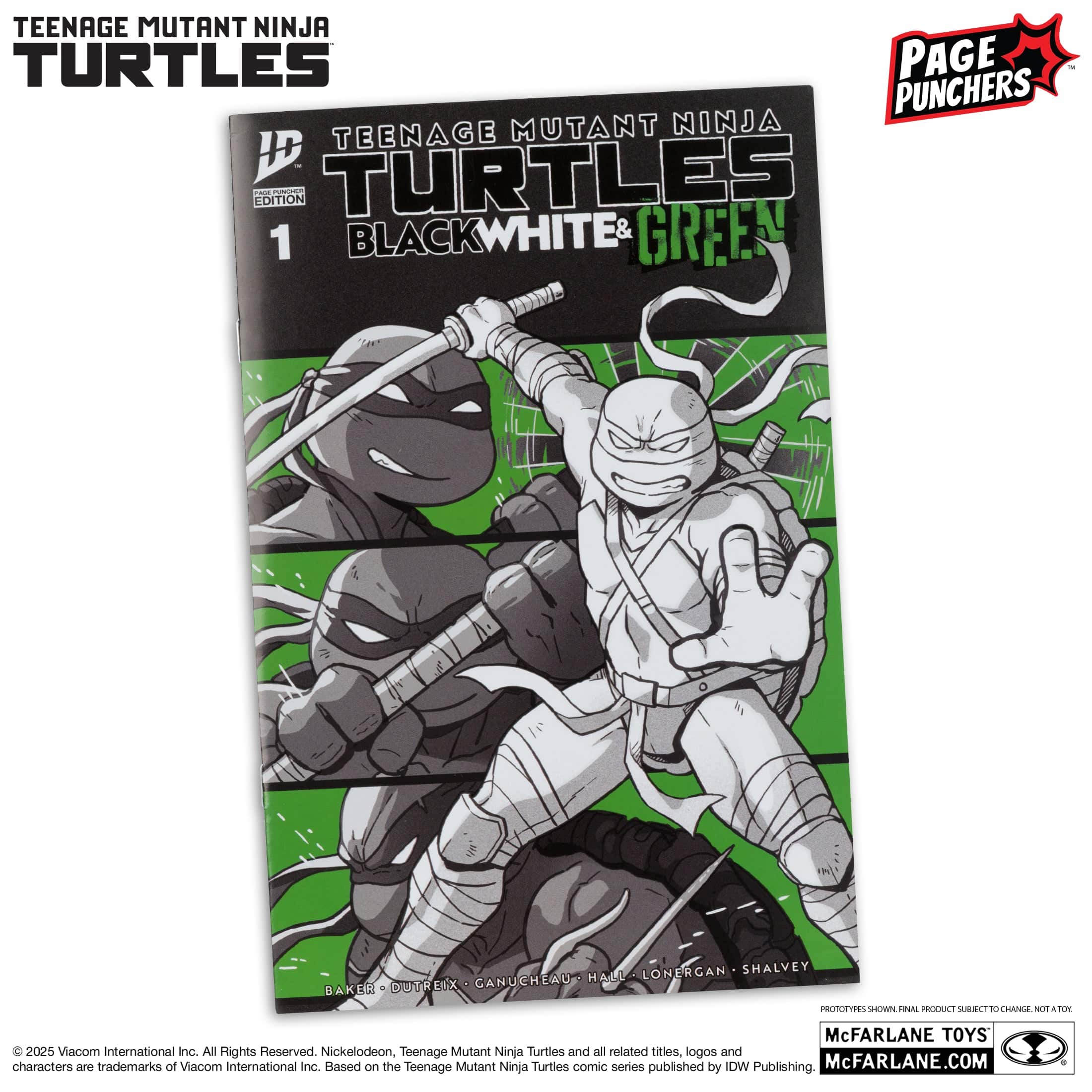 McFarlane Toys Teenage Mutant Ninja Turtles Leonardo Black, White & Green - Image 4