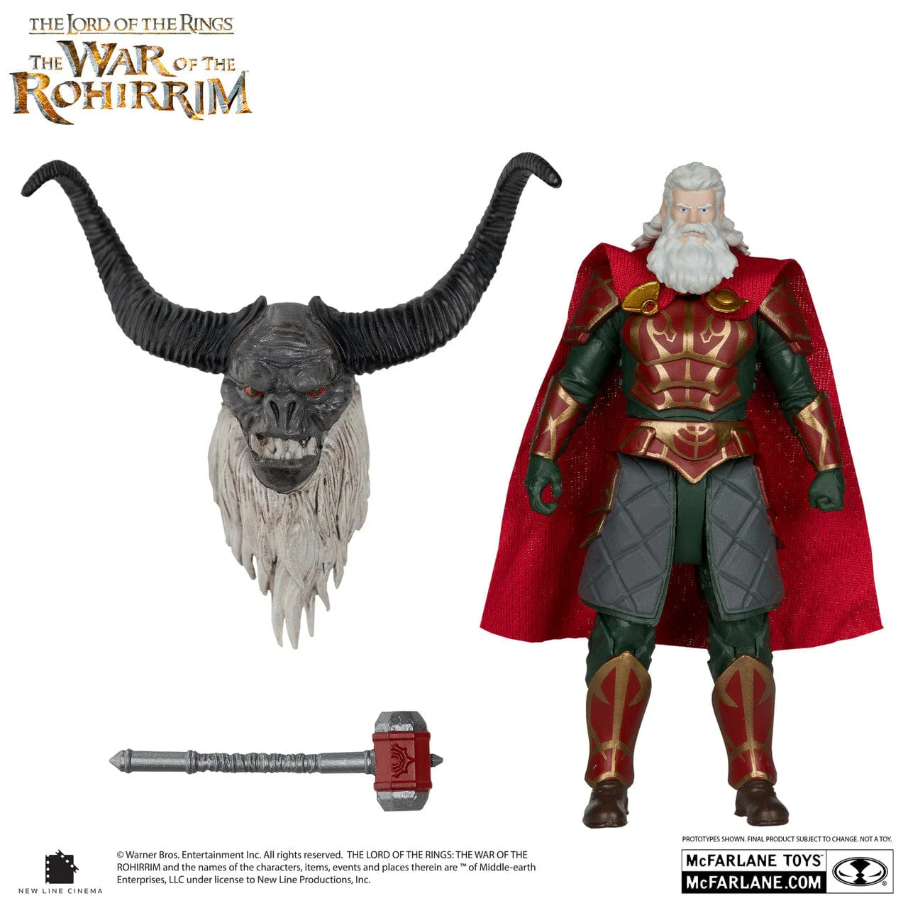 McFarlane Toys The Lord of the Rings: The War of the Rohirrim Helm Hammerhand Figure - Image 3