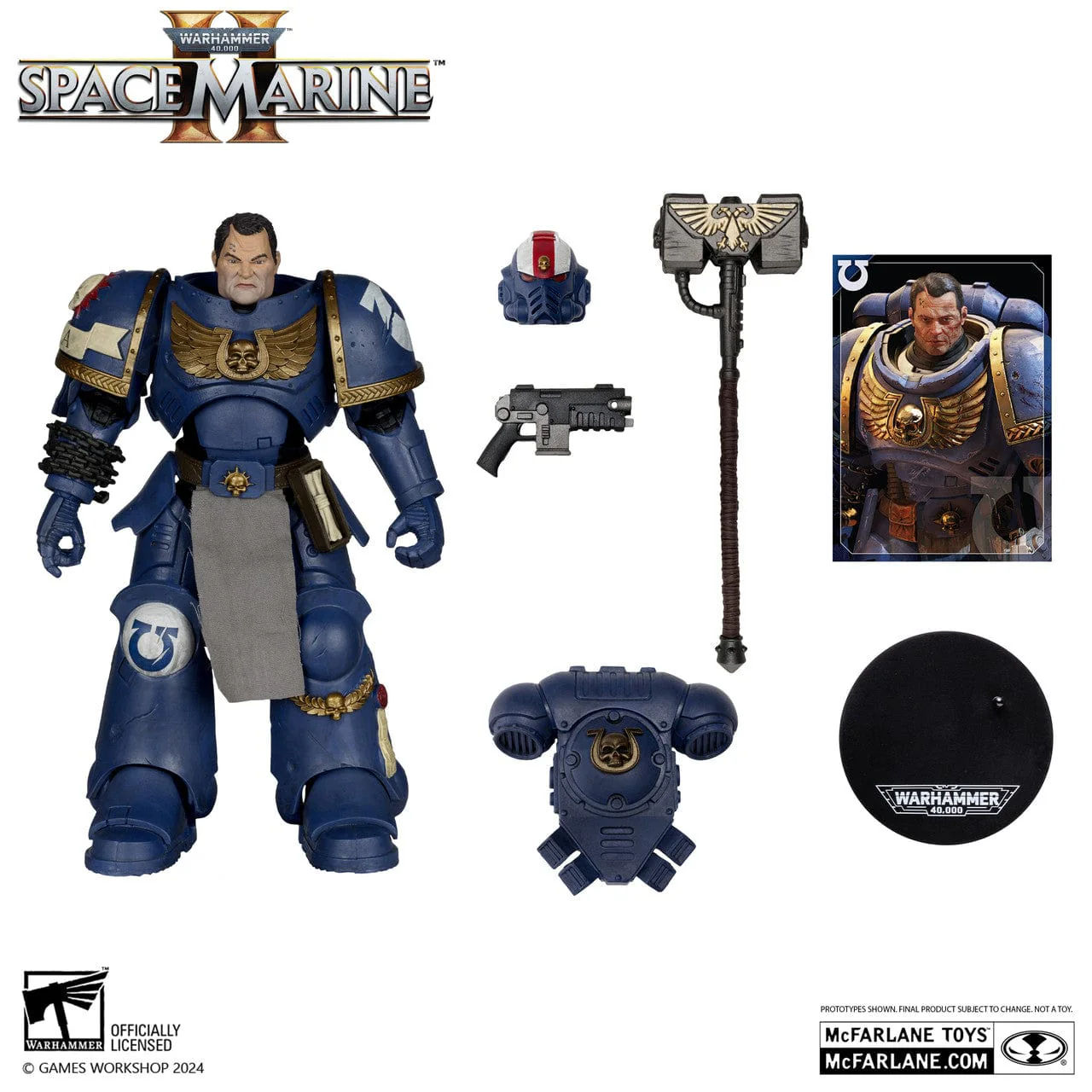 McFarlane Toys Warhammer 40,000 Lieutenant Titus Space Marine 2 Figure - Image 3