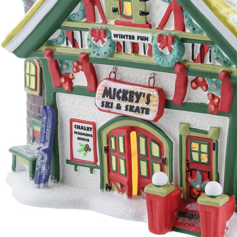 Mickey's Ski and Skate Shop Disney Village by Department 56 - Image 2