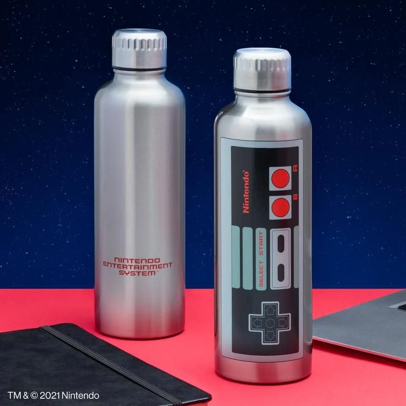 Nintendo NES Metal Water Bottle By Paladone