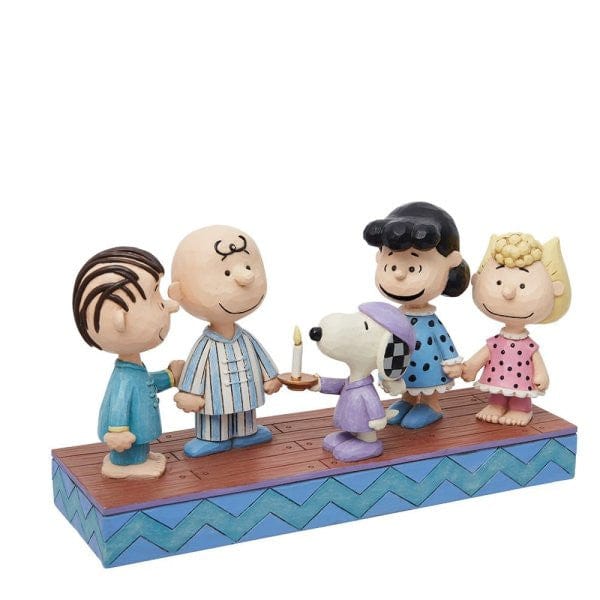 Peanuts Gang in Christmas PJ's Snoopy Figurine By Jim Shore 6013046 - Image 2