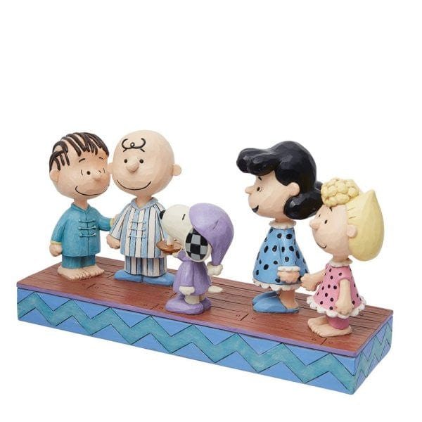 Peanuts Gang in Christmas PJ's Snoopy Figurine By Jim Shore 6013046 - Image 3