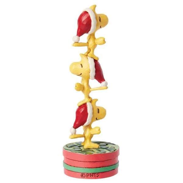 Peanuts Woodstock Stacked Mini Figurine by Jim Shore 6015037 - Image 2