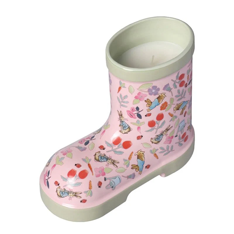 Spring Bloom Wellington Boot Shaped Candle By Peter Rabbit Home Fragrance - Image 3