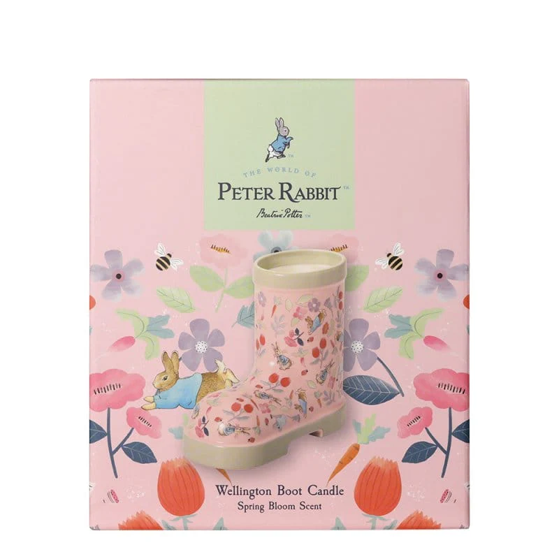 Spring Bloom Wellington Boot Shaped Candle By Peter Rabbit Home Fragrance - Image 4